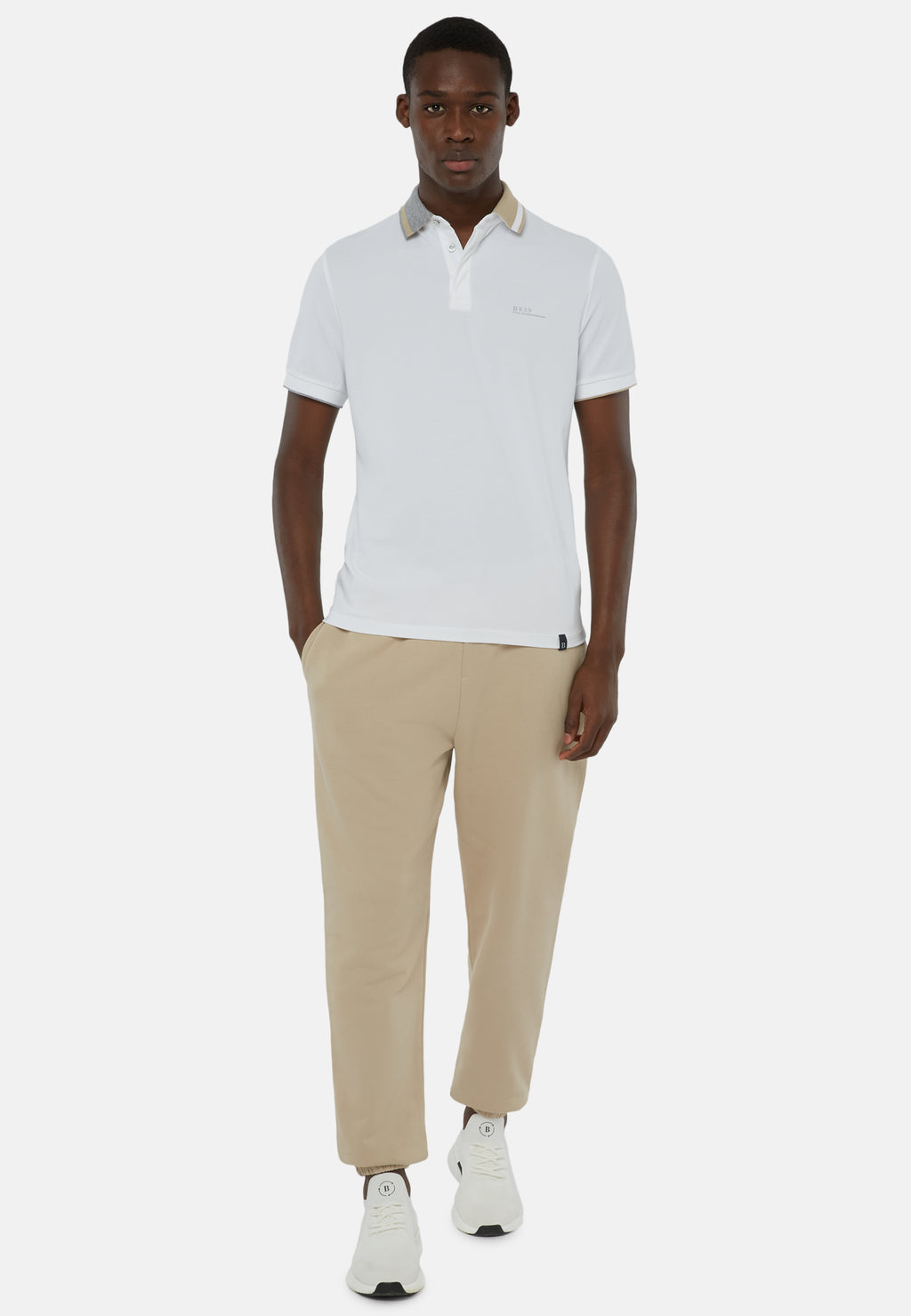 Pantalón Sudadera Beige Hombre B.M.