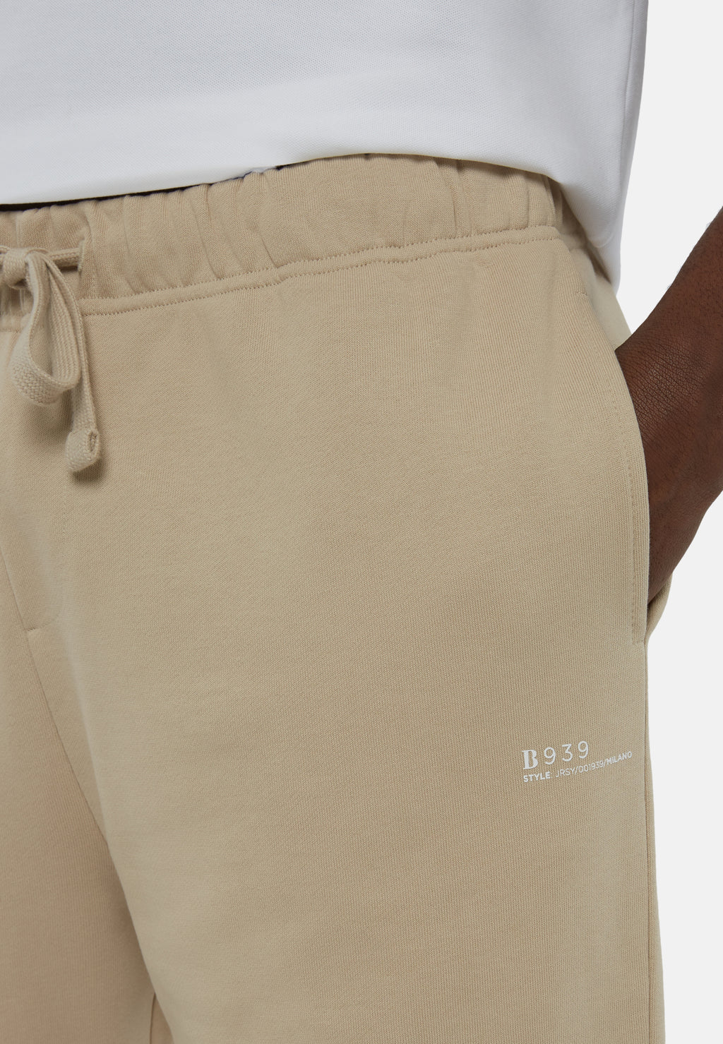Pantalón Sudadera Beige Hombre B.M.