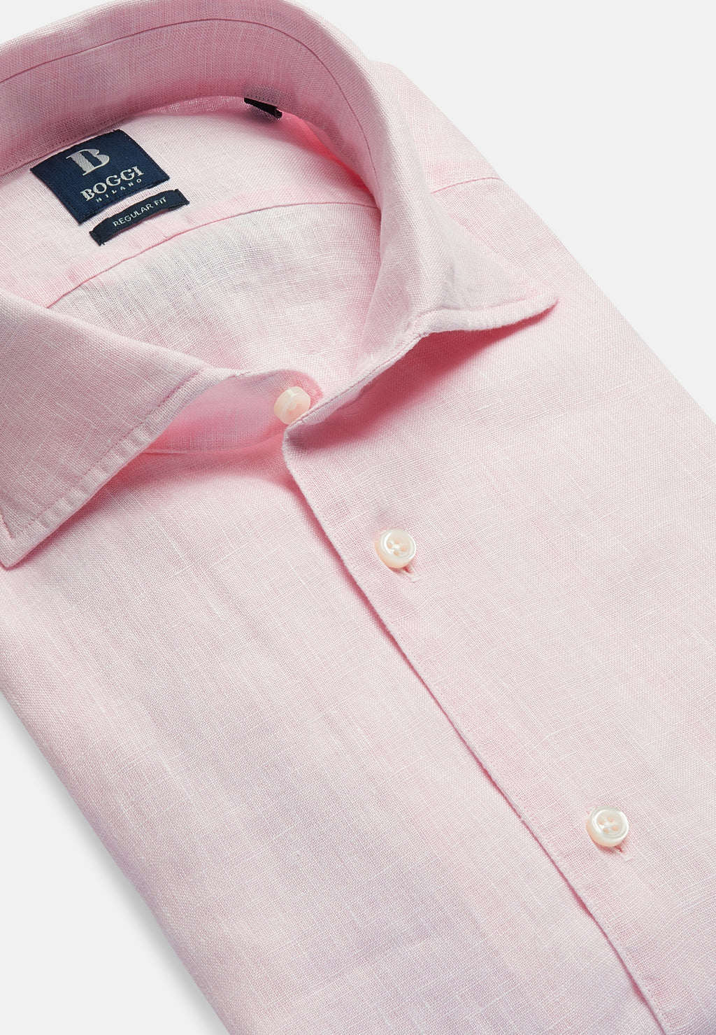 CAMISA SPORT BOGGI ROSADO LINO ALGODON (23P042710)