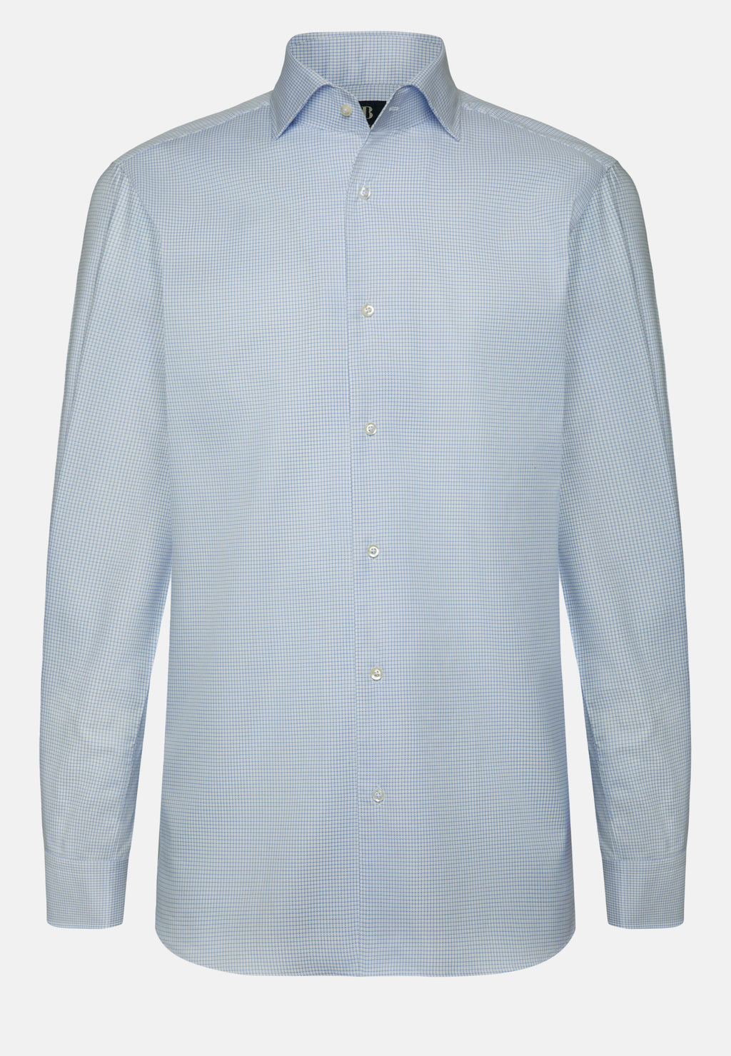 CAMISA BOGGI AZUL CUAD ALGODON (23P043301)