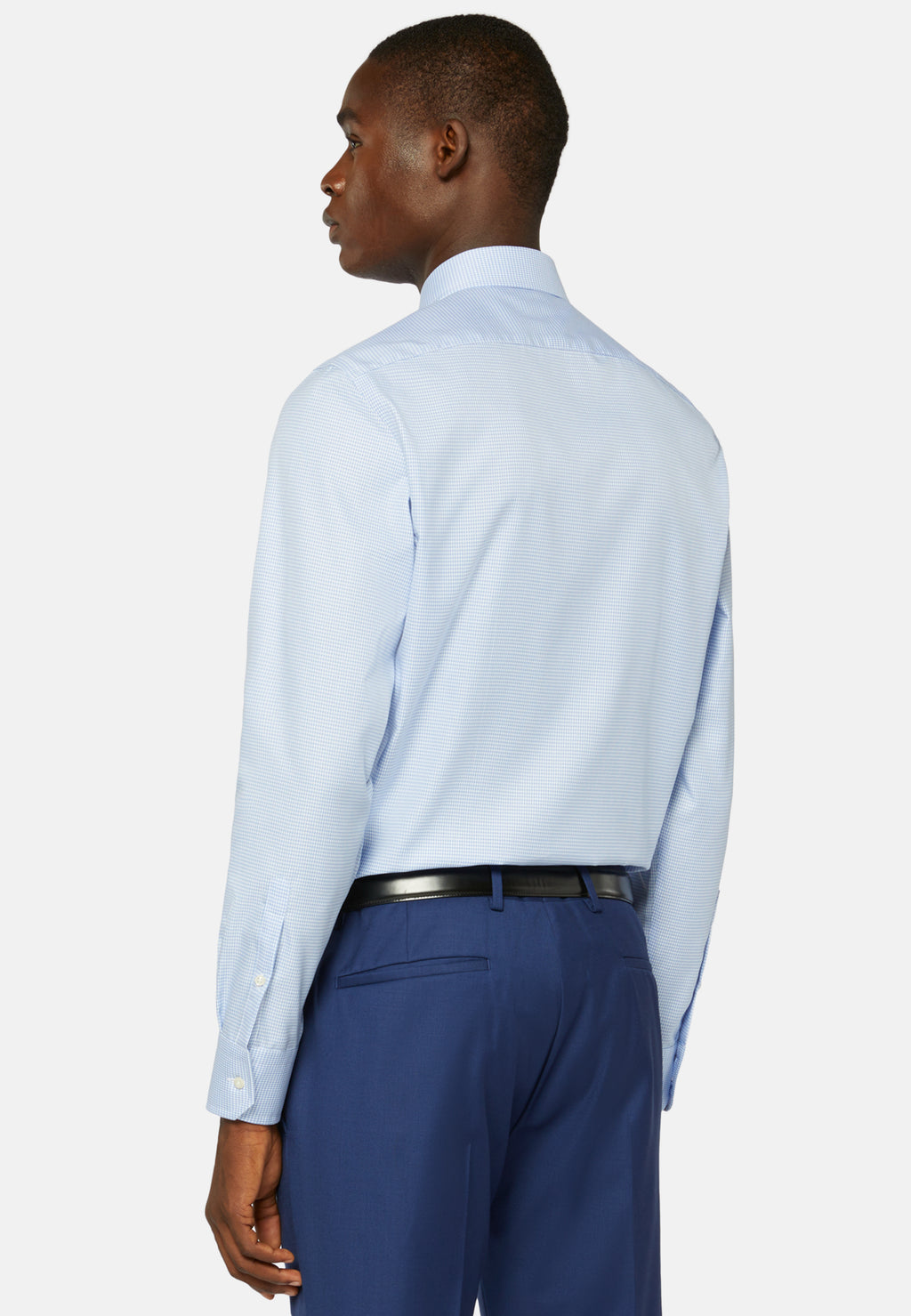 CAMISA BOGGI AZUL TEXT ALGODON (23P045501)