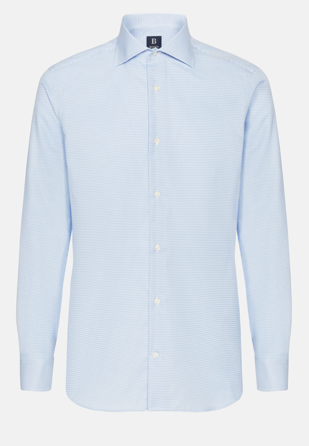 CAMISA BOGGI AZUL TEXT ALGODON (23P045501)