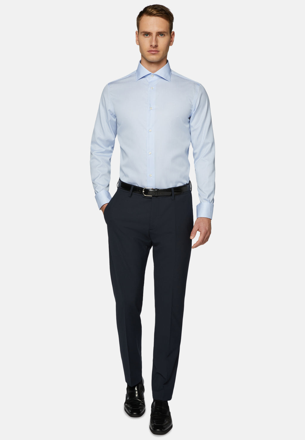 CAMISA BOGGI AZUL RYAS ALGODON (23P045801)