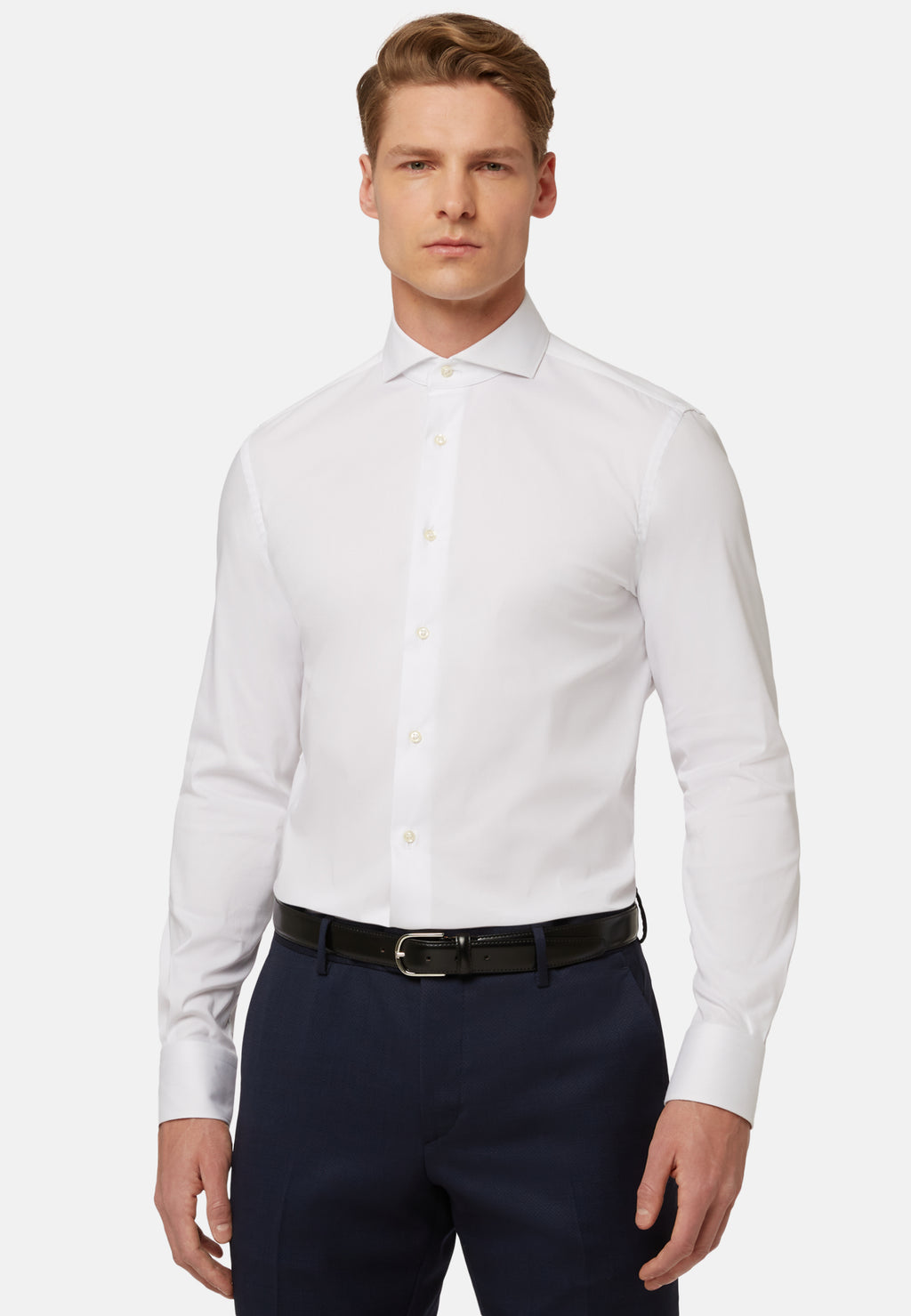 CAMISA BOGGI BLANCO ALGODON (23P060101)