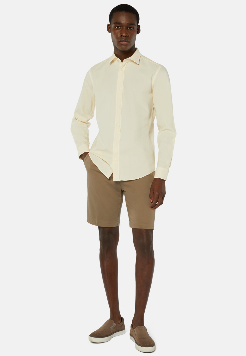CAMISA SPORT BOGGI AMARILLO ALGODON (23P066706)