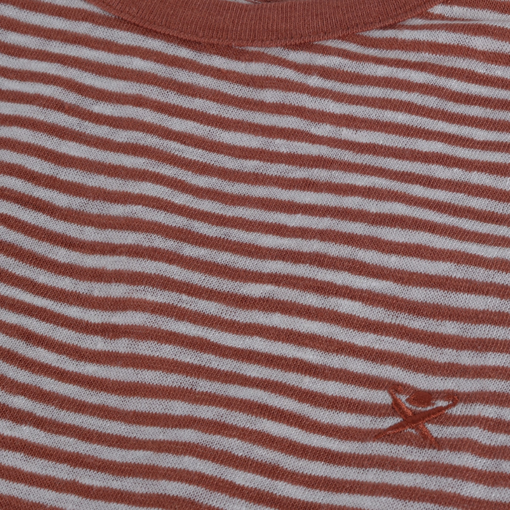 CAMISETA TSHIRT HACKETT NARANJA RYS 100% LINEN (HM500731-245)