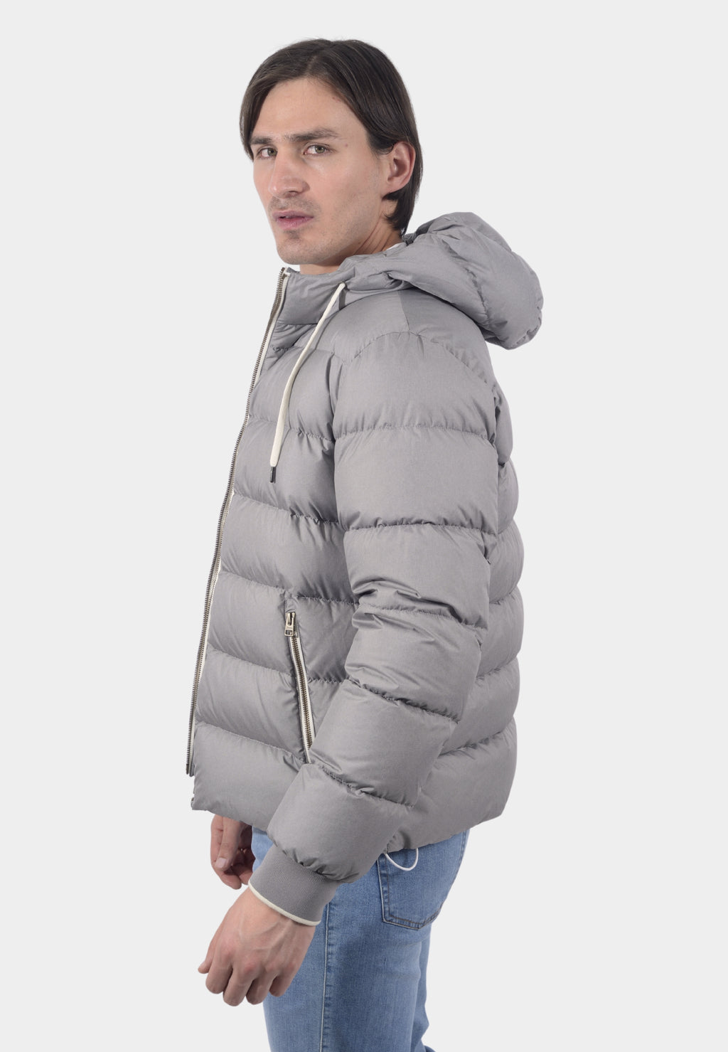 CHAQUETA HERNO CABALLERO GRIS POLIESTER (PI00080UR124559406)