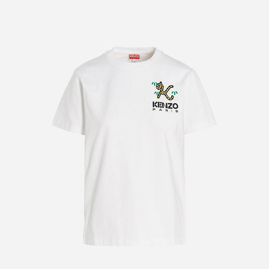 CAMISETA-TSHIRT KENZO DAMA BLANCO ALGODON (FC62TS0114SY-01)