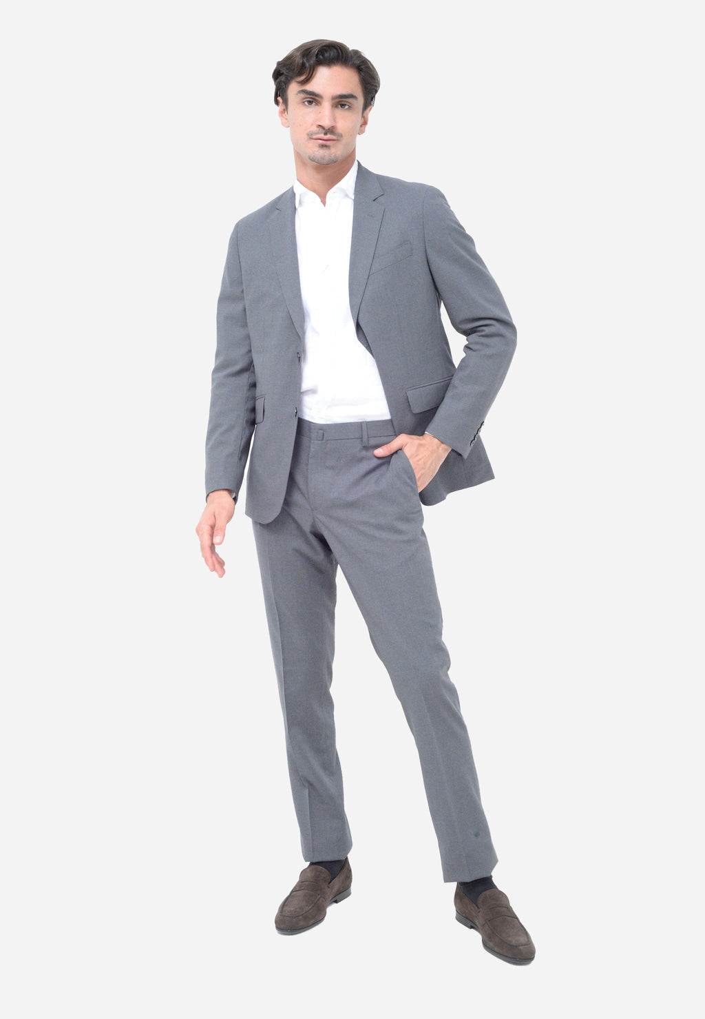 TRAJE HACKETT LONDON GRIS LANA (HM423049R-925)