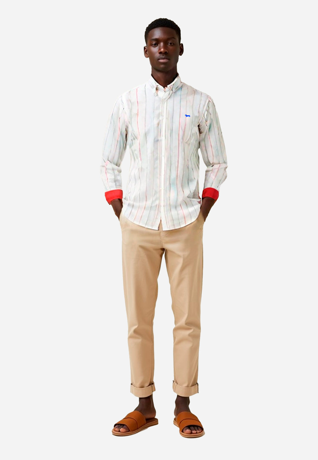 CAMISA SPORT HARMONT & BLAINE BLANCO RYS ALGODON (CRM011012798M-100)
