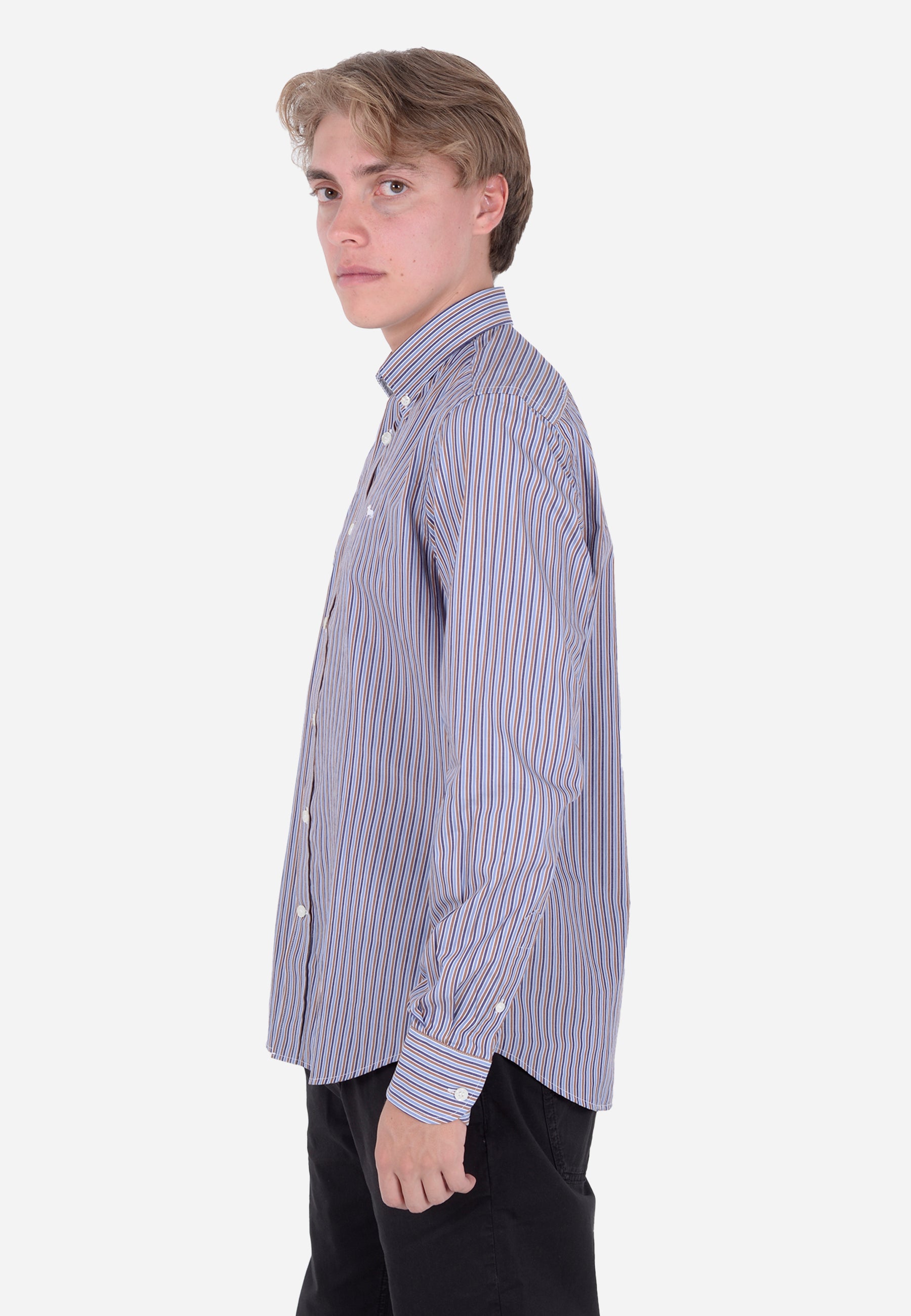 Camisa Formal Rayas Verticales Hombre H&B
