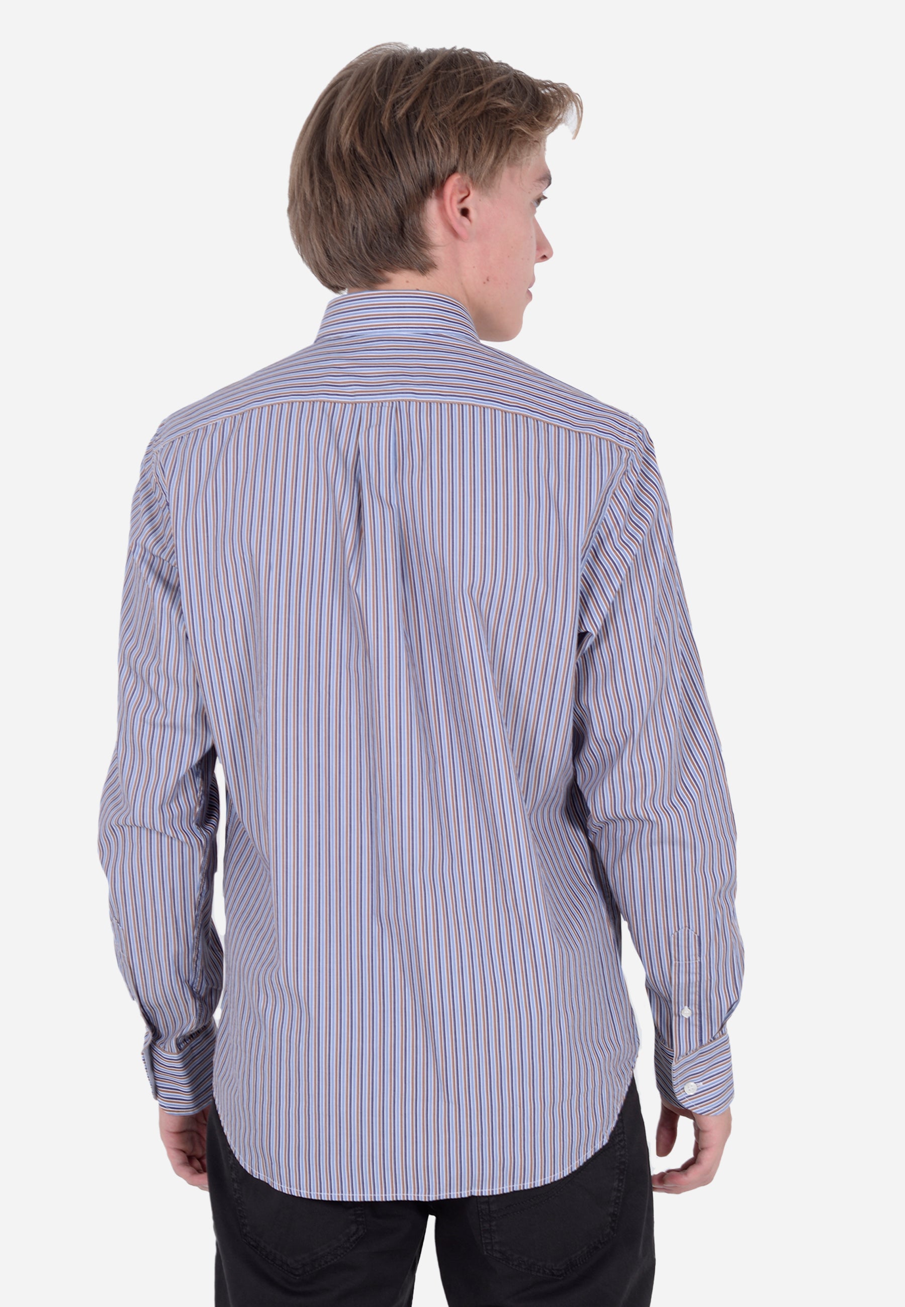 Camisa Formal Rayas Verticales Hombre H&B