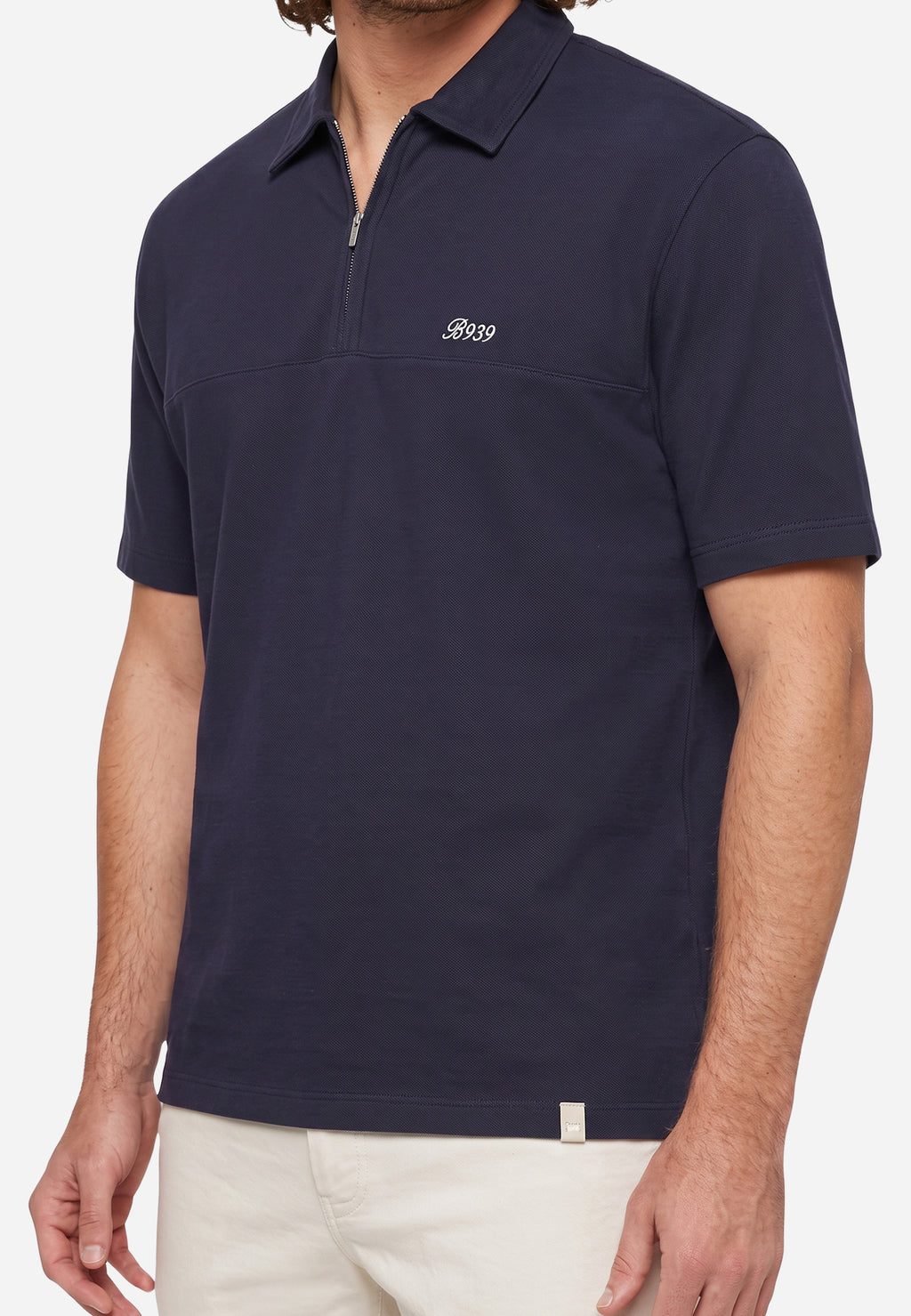 Polo Azul Marino B939 Con Cremallera BM.