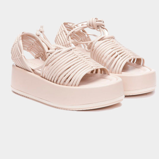 SANDALIA PALOMA BARCELO BEIGE CUERO (8623121DANAE)