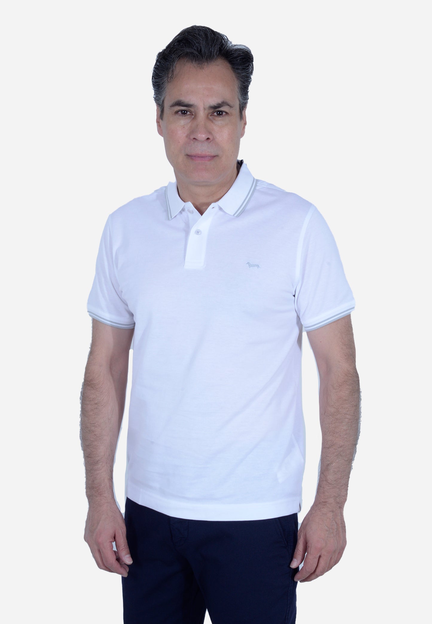 CAMISETA POLO HARMONT & BLAINE BLANCO ALGODÓN (LN1010N21054-100)