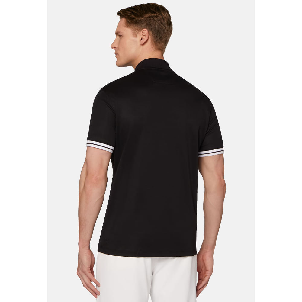 CAMISETA POLO BOGGI NEGRO ALG + POLIE