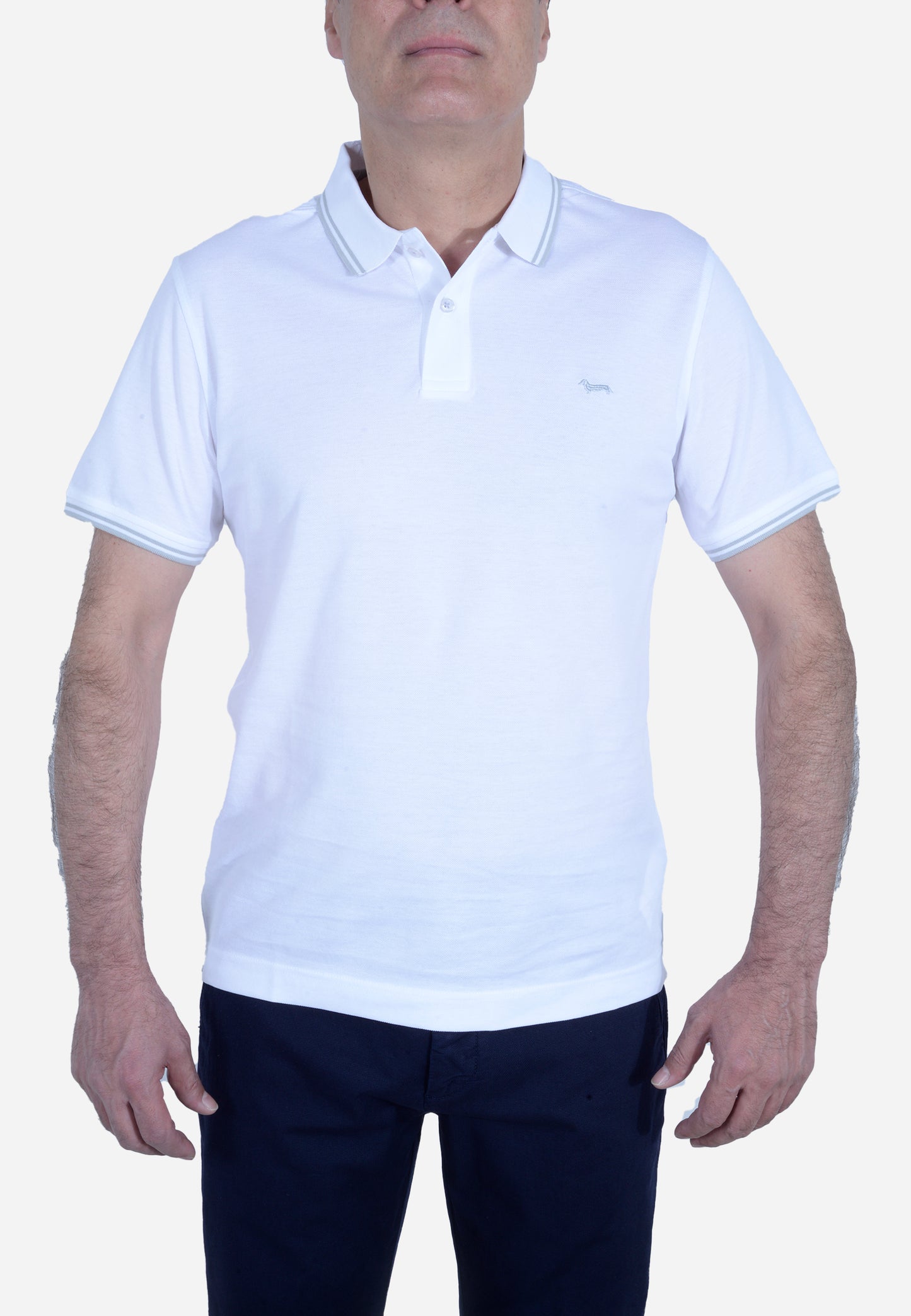 CAMISETA POLO HARMONT & BLAINE BLANCO ALGODÓN (LN1010N21054-100)