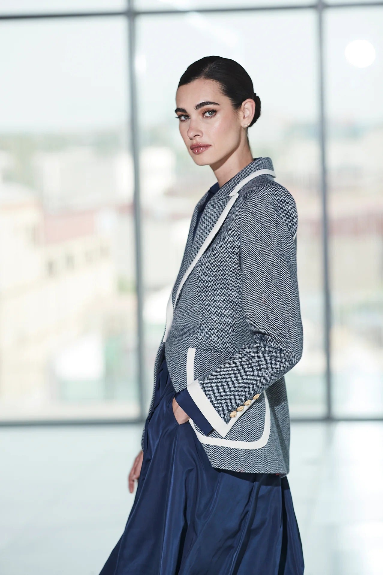 Blazer Gris Dama T.E.