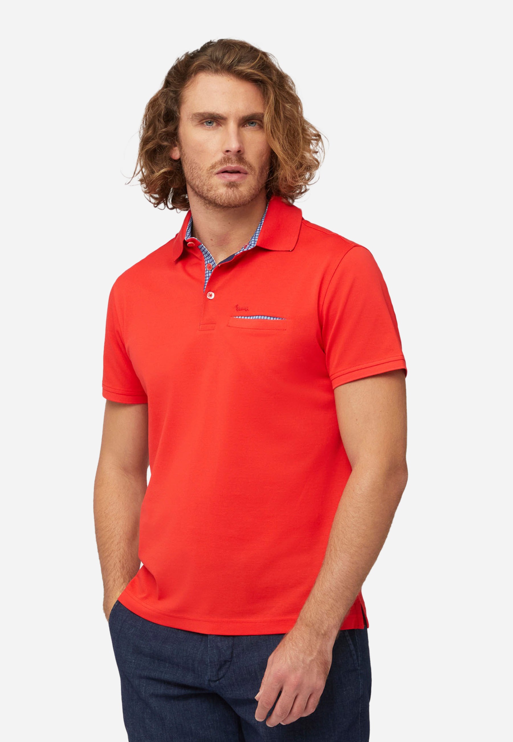 Camisa Polo Hombre Roja H&B