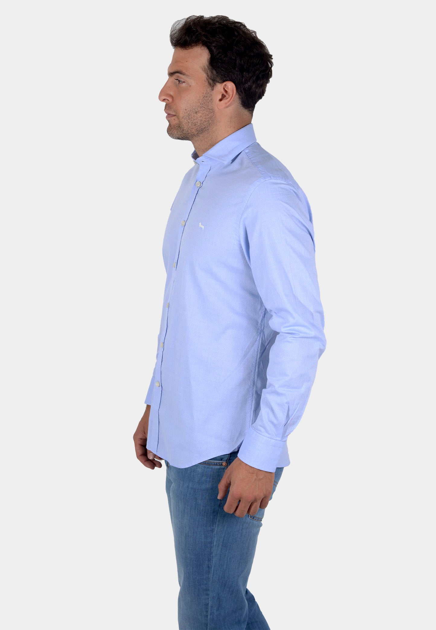 CAMISA HARMONT AZUL ALGOD (CRK001012542I-810)