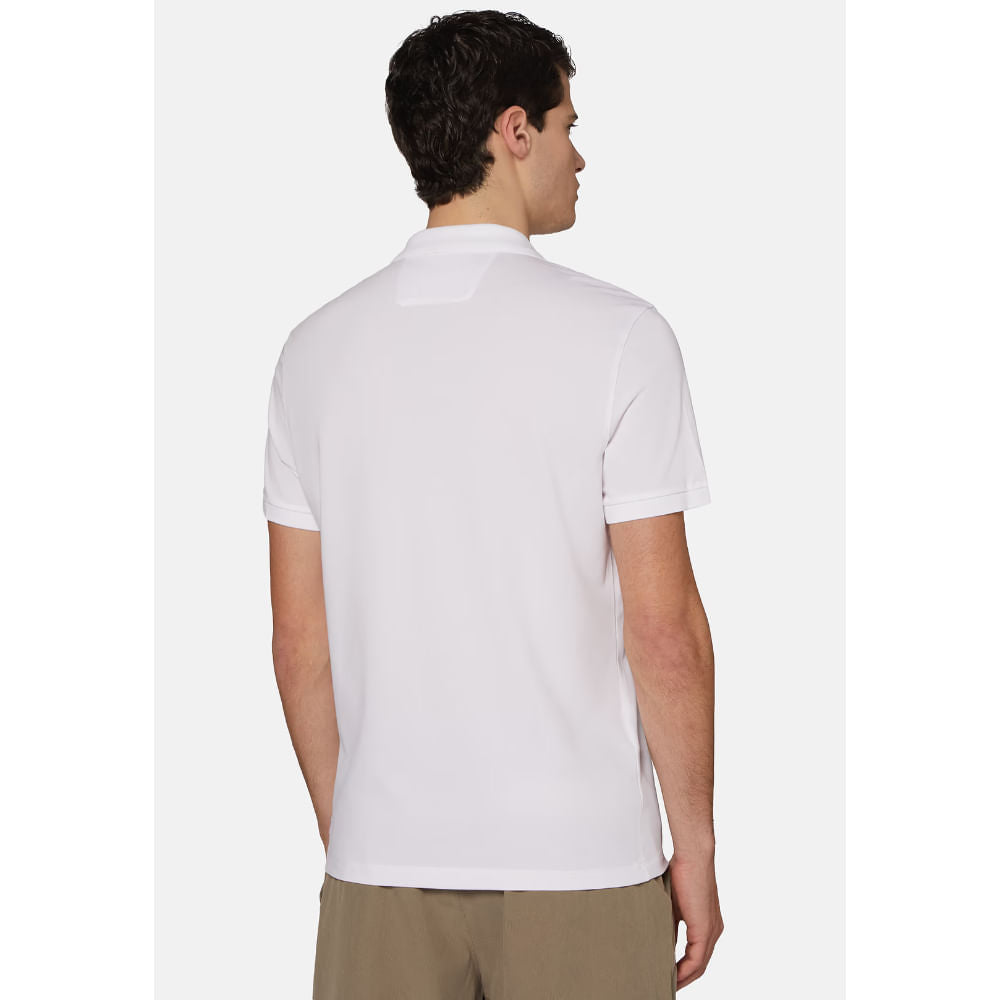 CAMISETA POLO BOGGI BLANCO ALG + POLI +ELAS