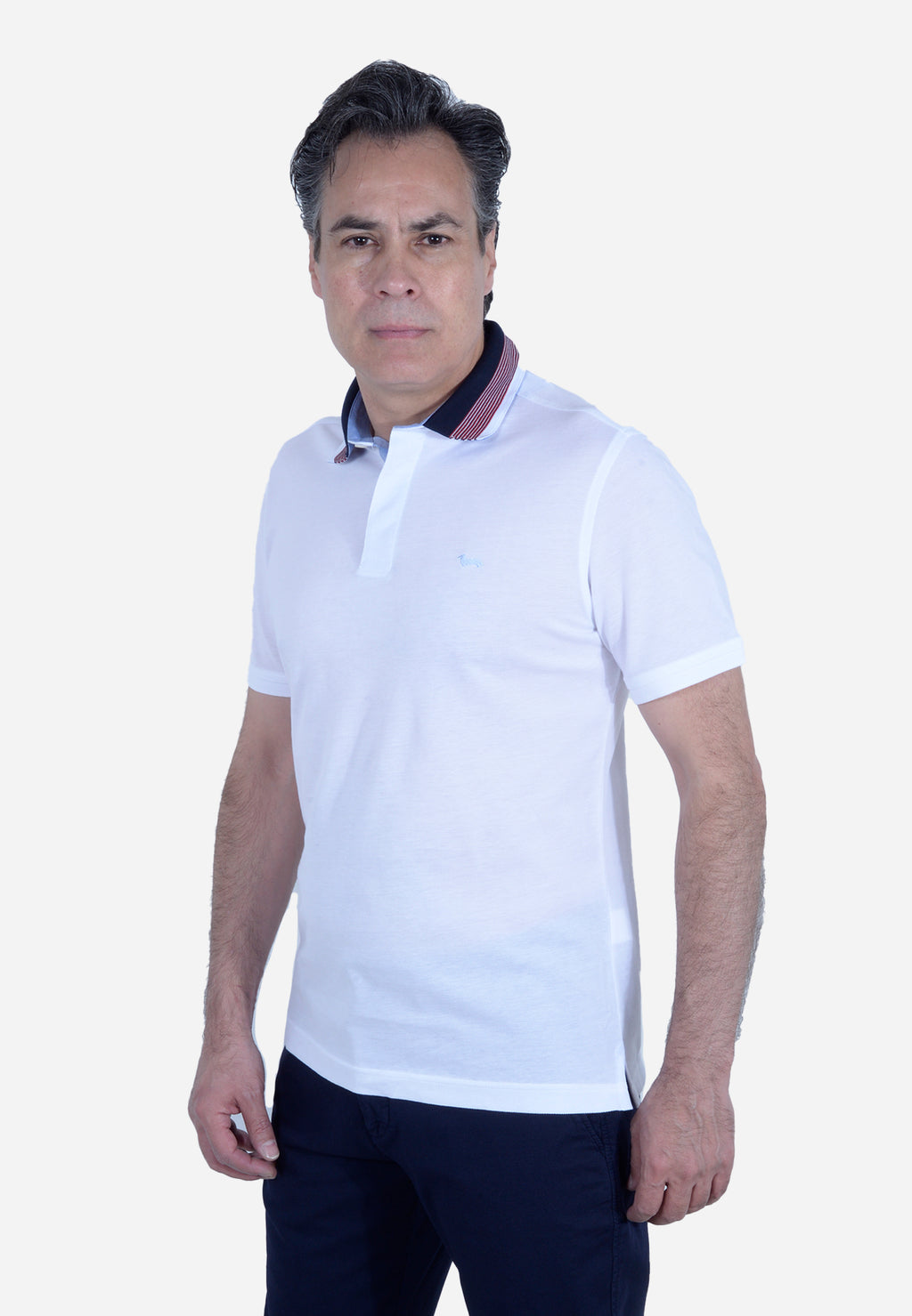 CAMISETA POLO HARMONT & BLAINE BLANCO ALGODÓN (LNL330020004-100)