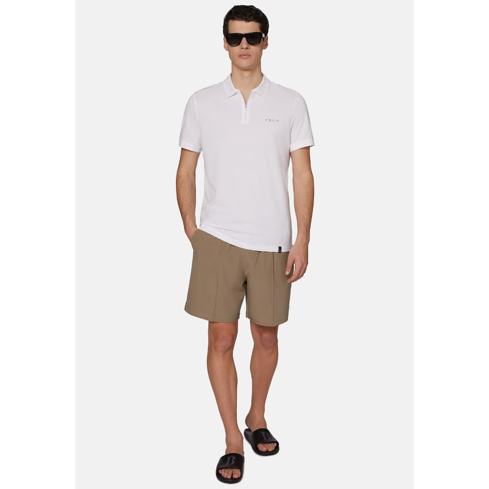 CAMISETA POLO BOGGI BLANCO ALG + POLI +ELAS