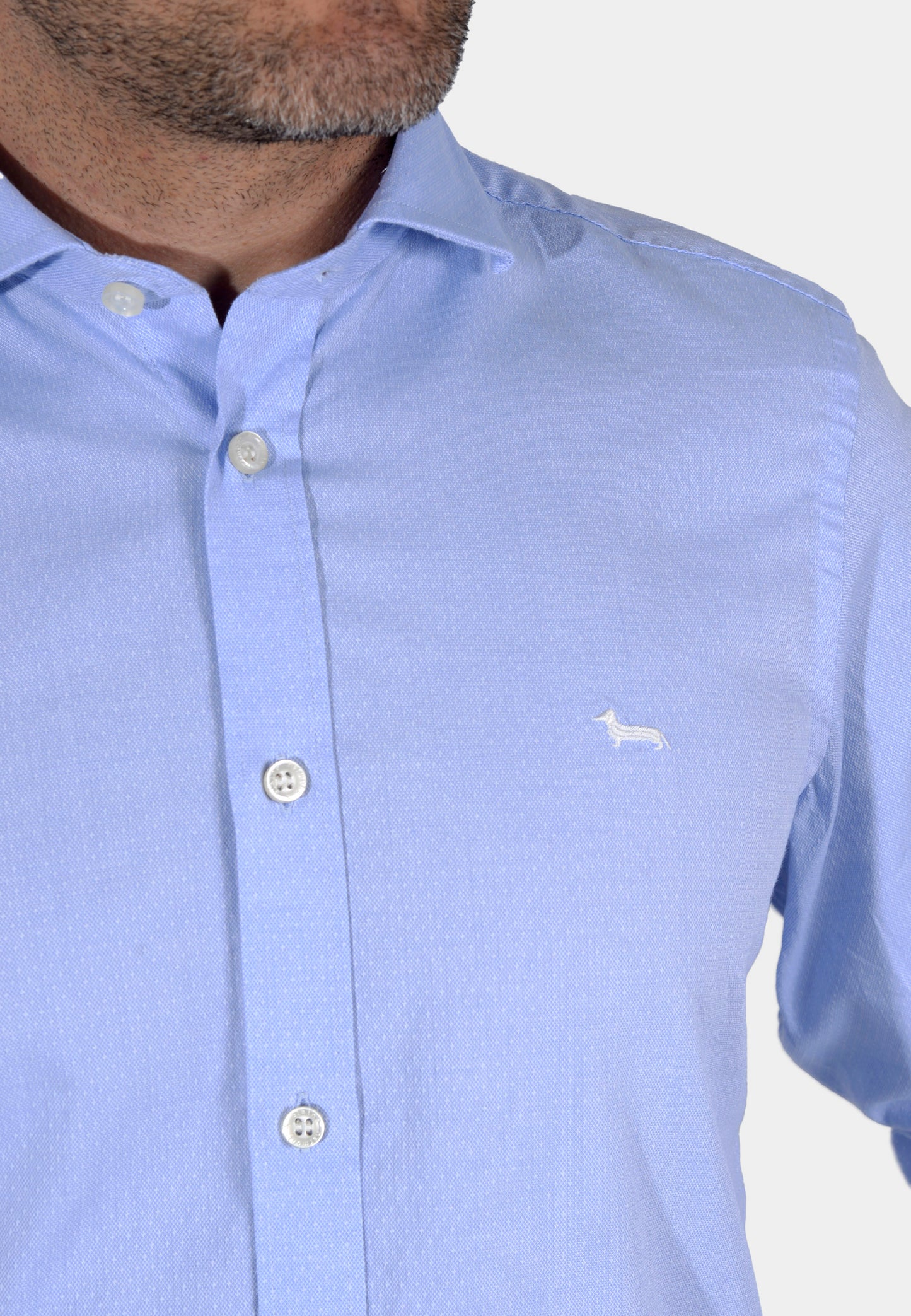 CAMISA HARMONT AZUL ALGOD (CRK001012542I-810)