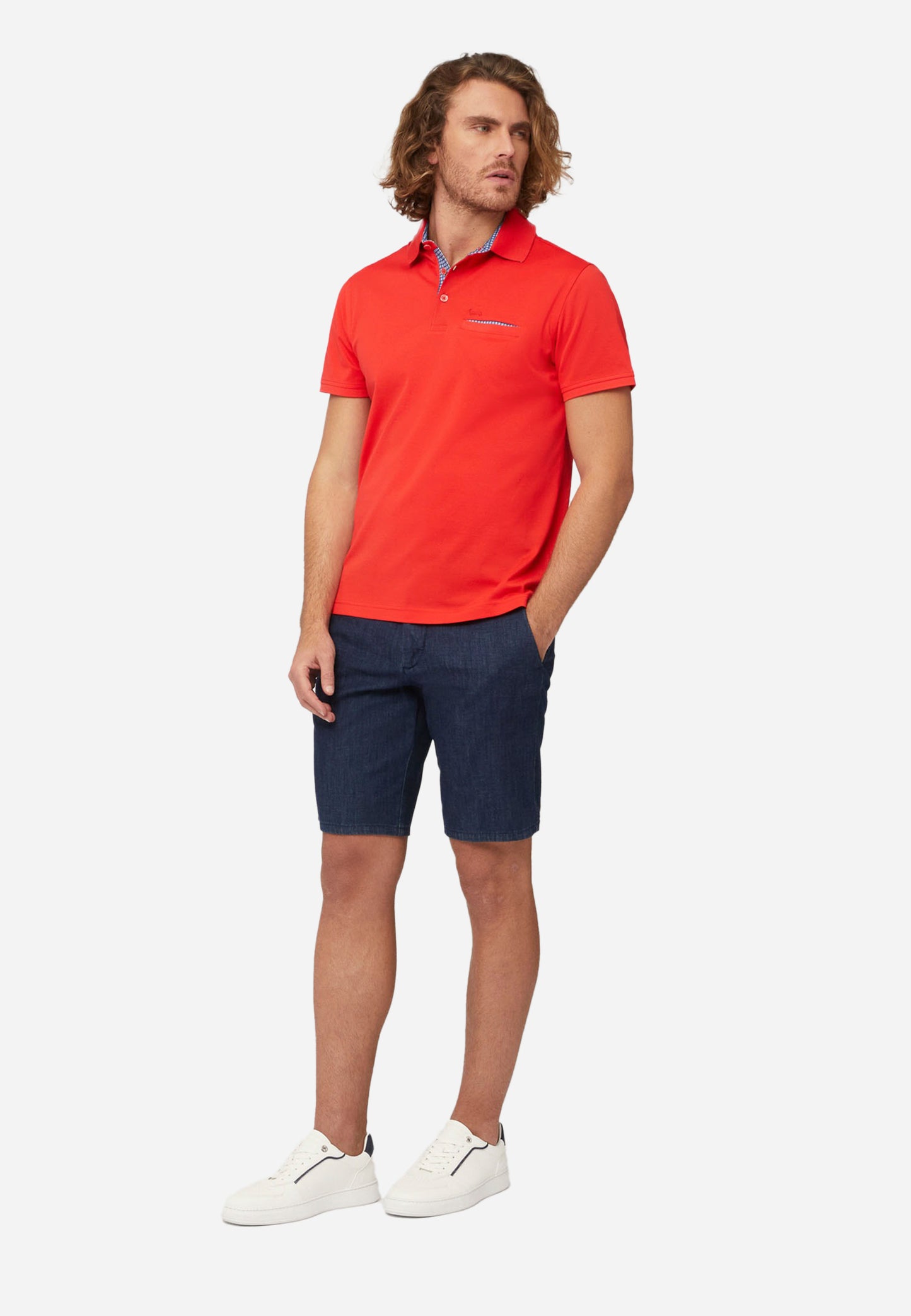 CAMISETA POLO HARMOT&BLAINE ROJO ALGOD (LRL372021215-510)