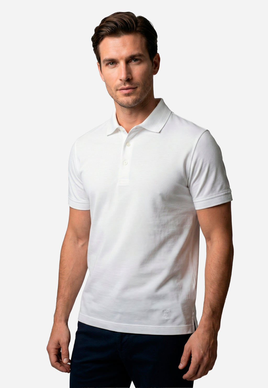 Camiseta Polo Básica Blanca C.