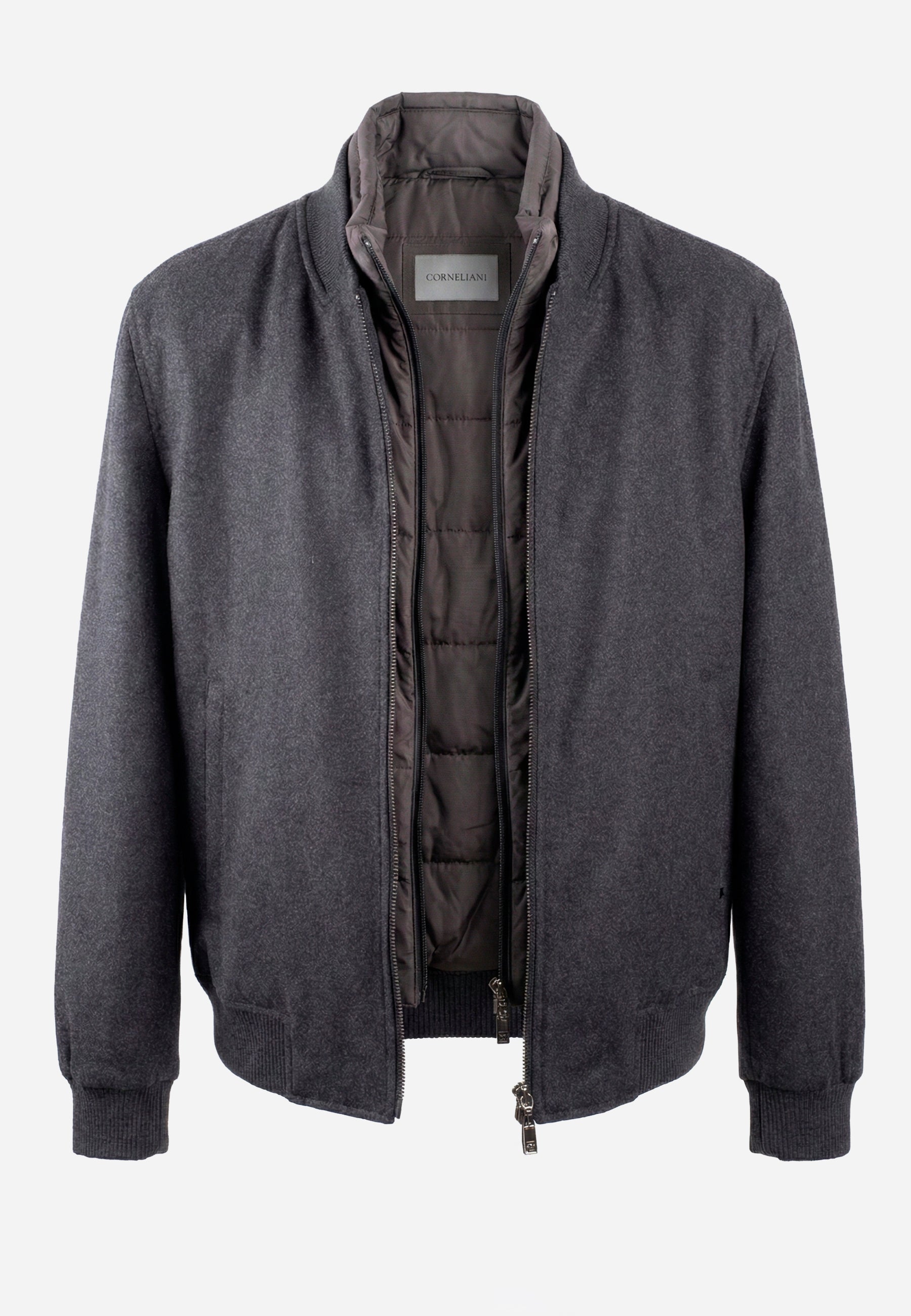 Chaqueta Desmontable Gris Jaspeado C.