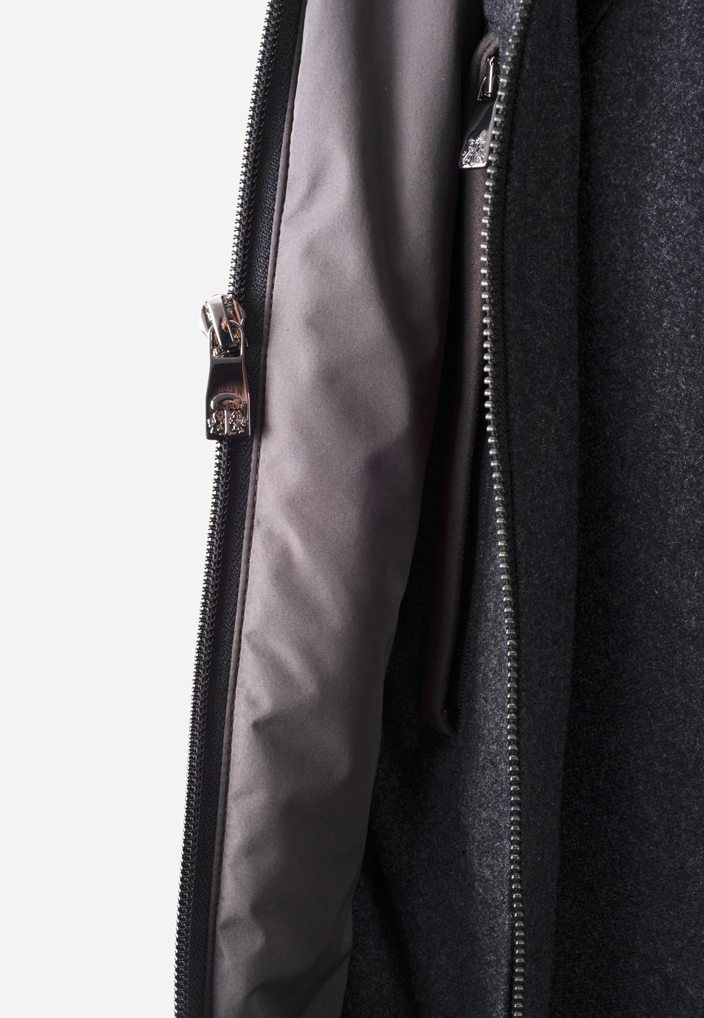Chaqueta Desmontable Gris Jaspeado C.