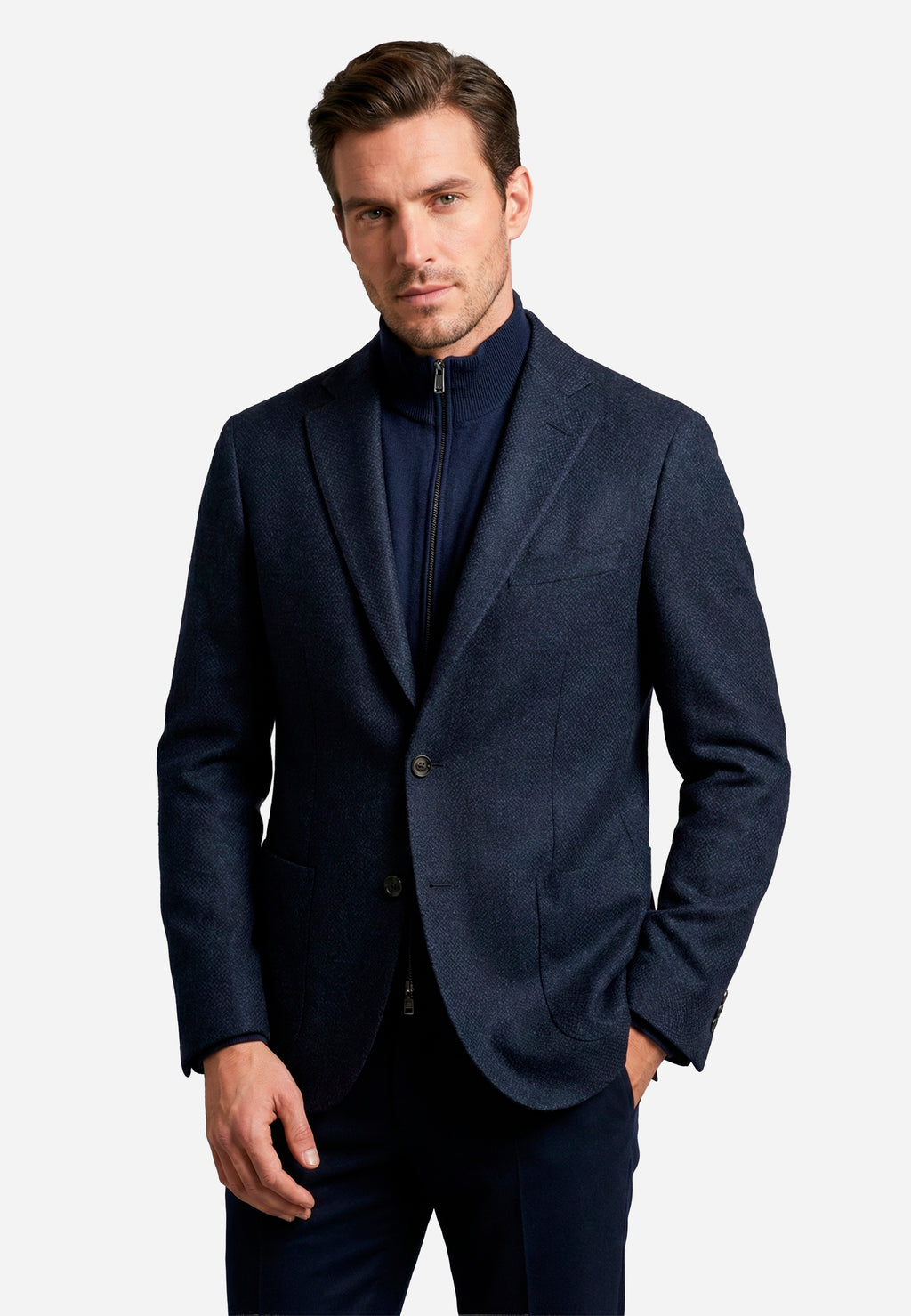 Saco Padded Half-lined Azul Marino C.