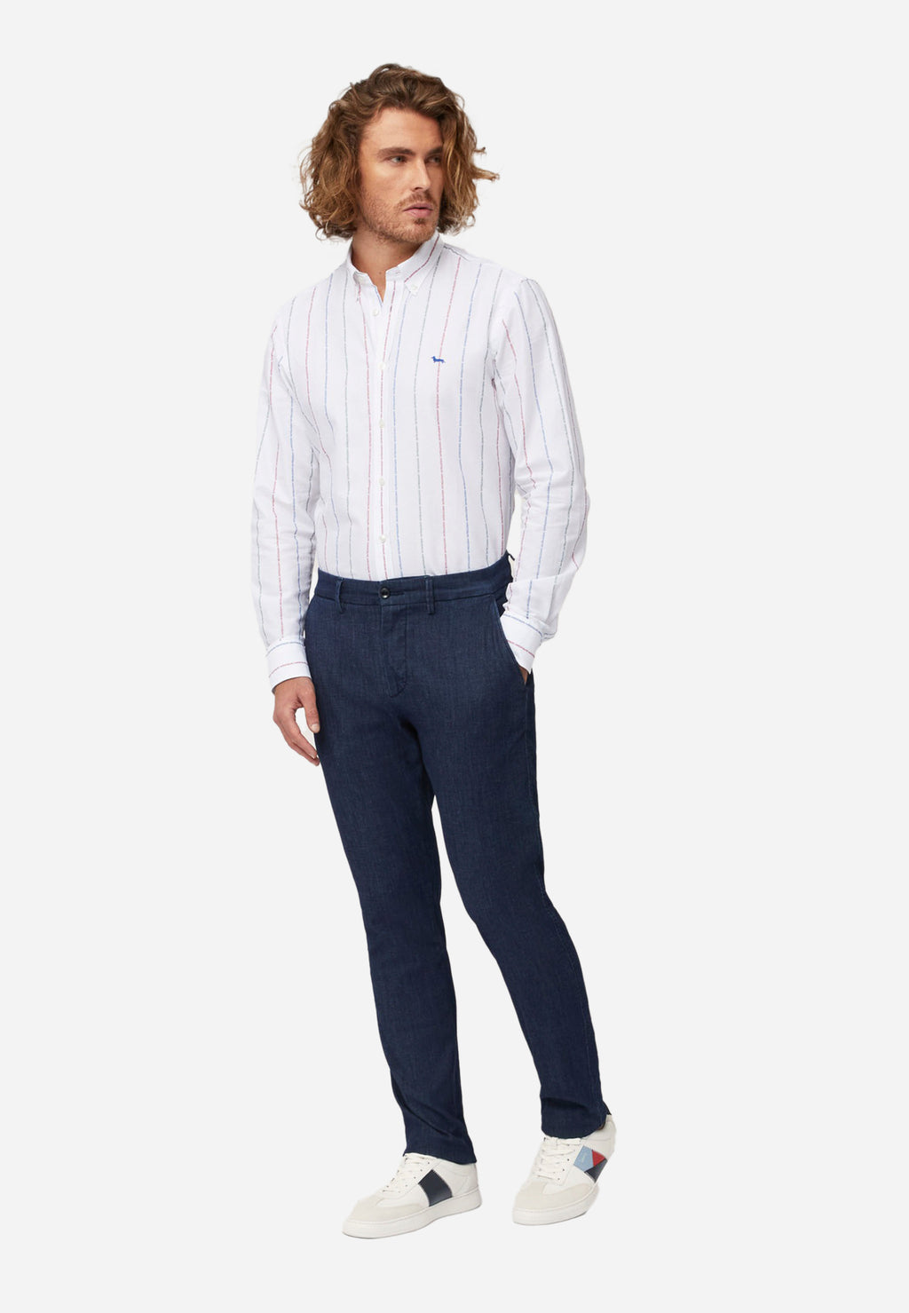 Pantalón Hombre Azul Marino H&B