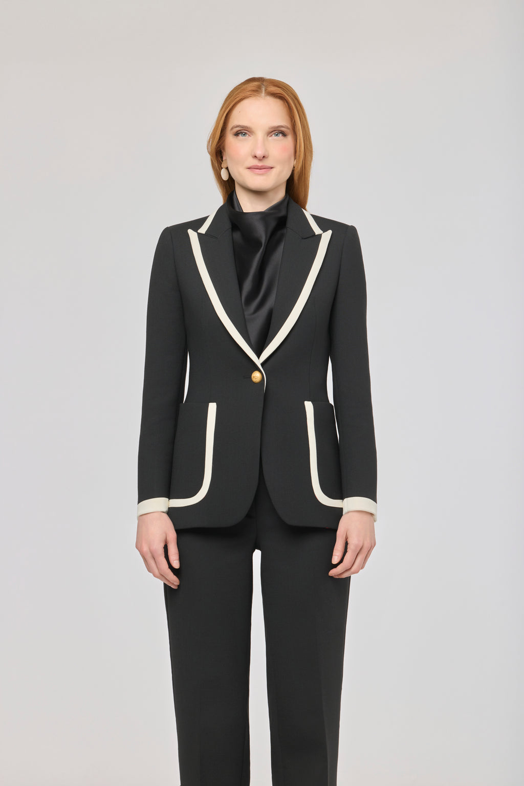 Blazer Dama Noir Ivoire T.E.