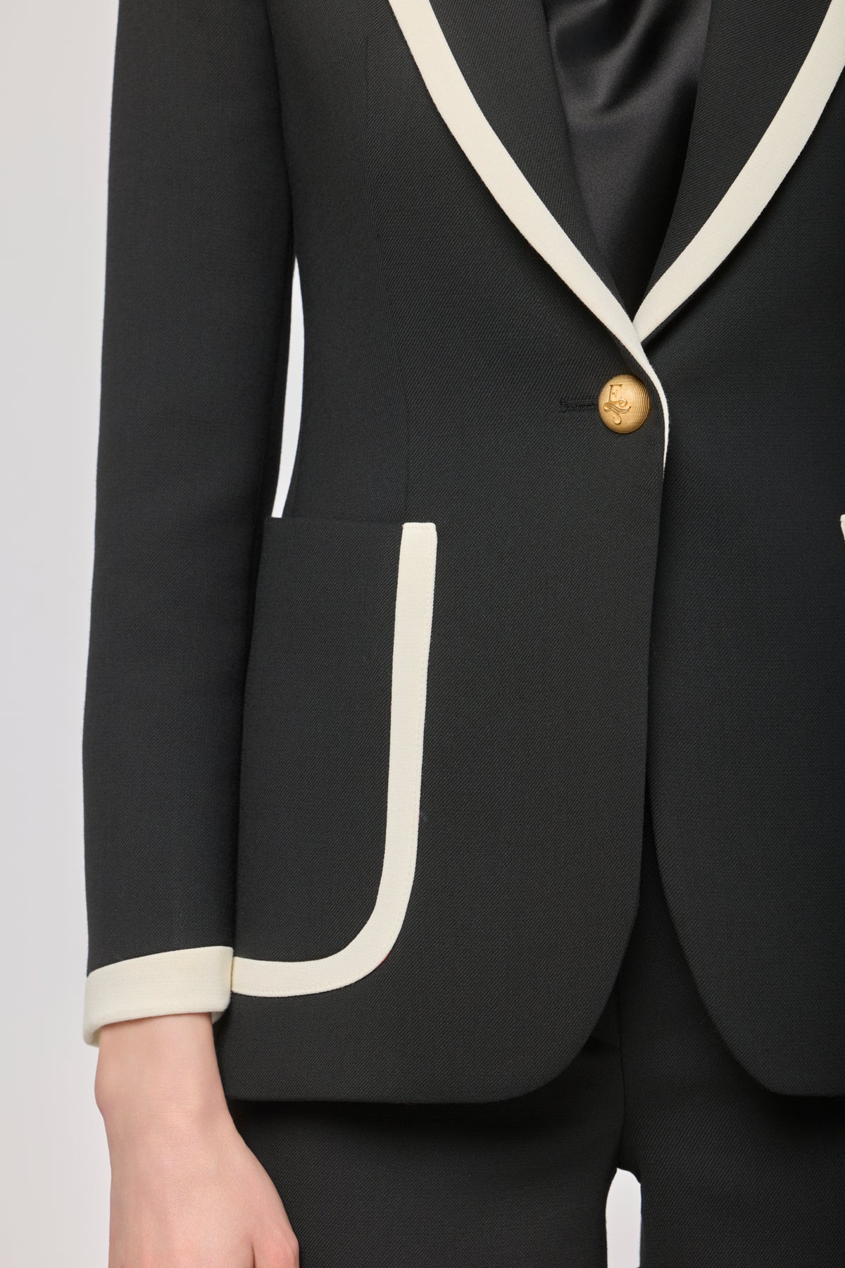 Blazer Dama Noir Ivoire T.E.