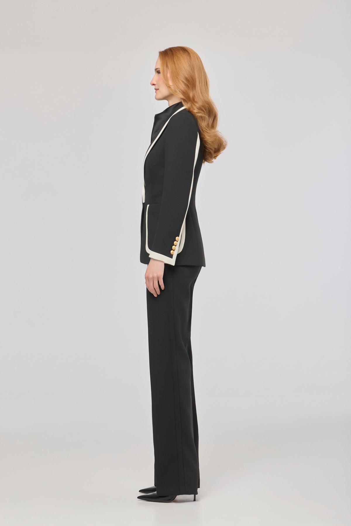 Blazer Dama Noir Ivoire T.E.