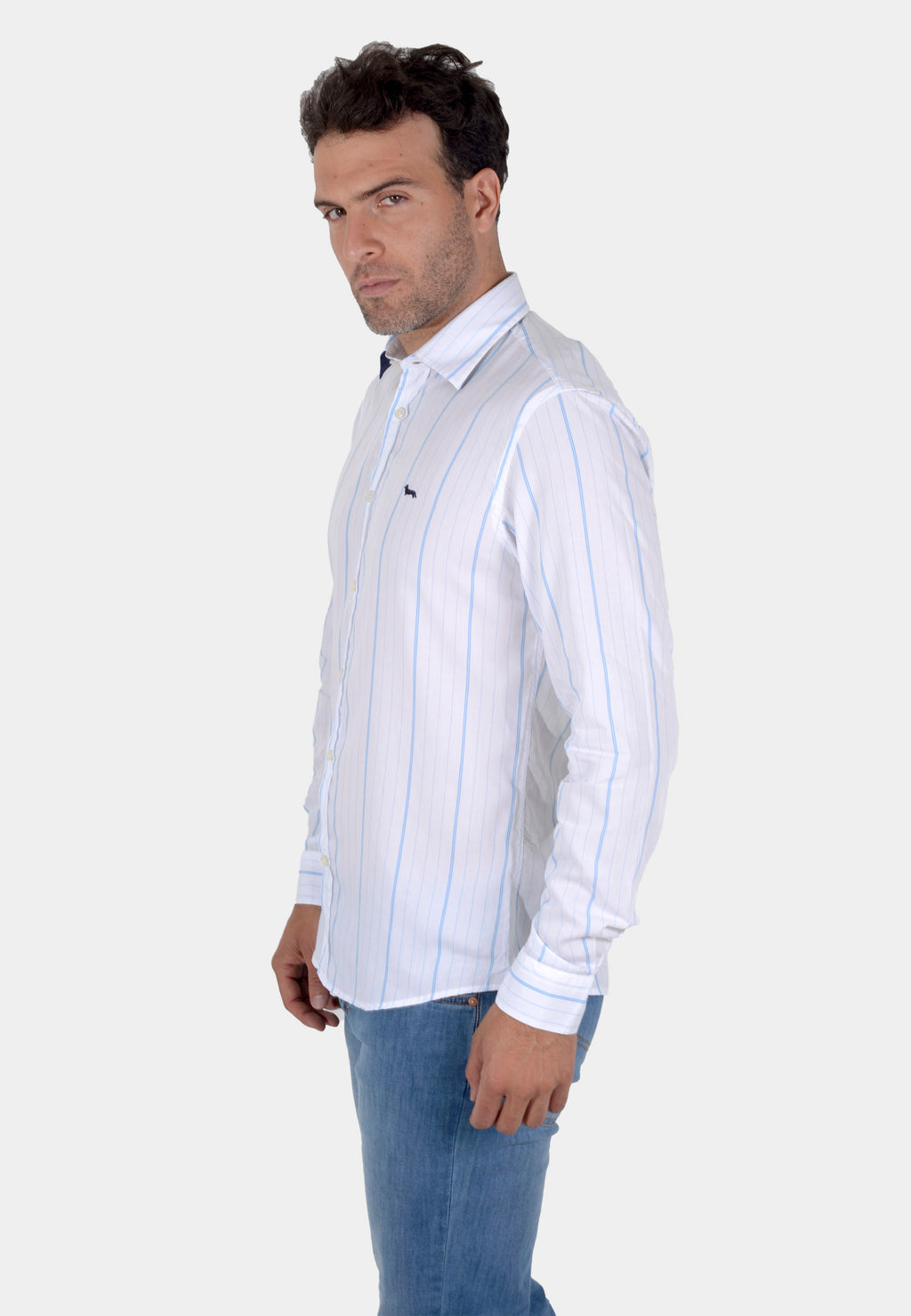 CAMISA HARMONT AZUL RYAS ALGOD (CNJ011012359N-855)