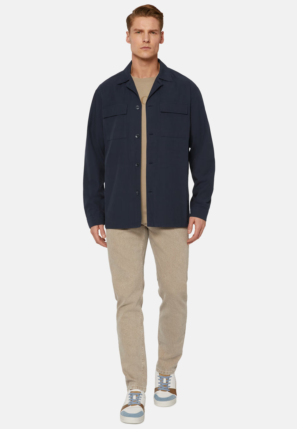 Chaqueta  Navy Bolsillos Parche B.