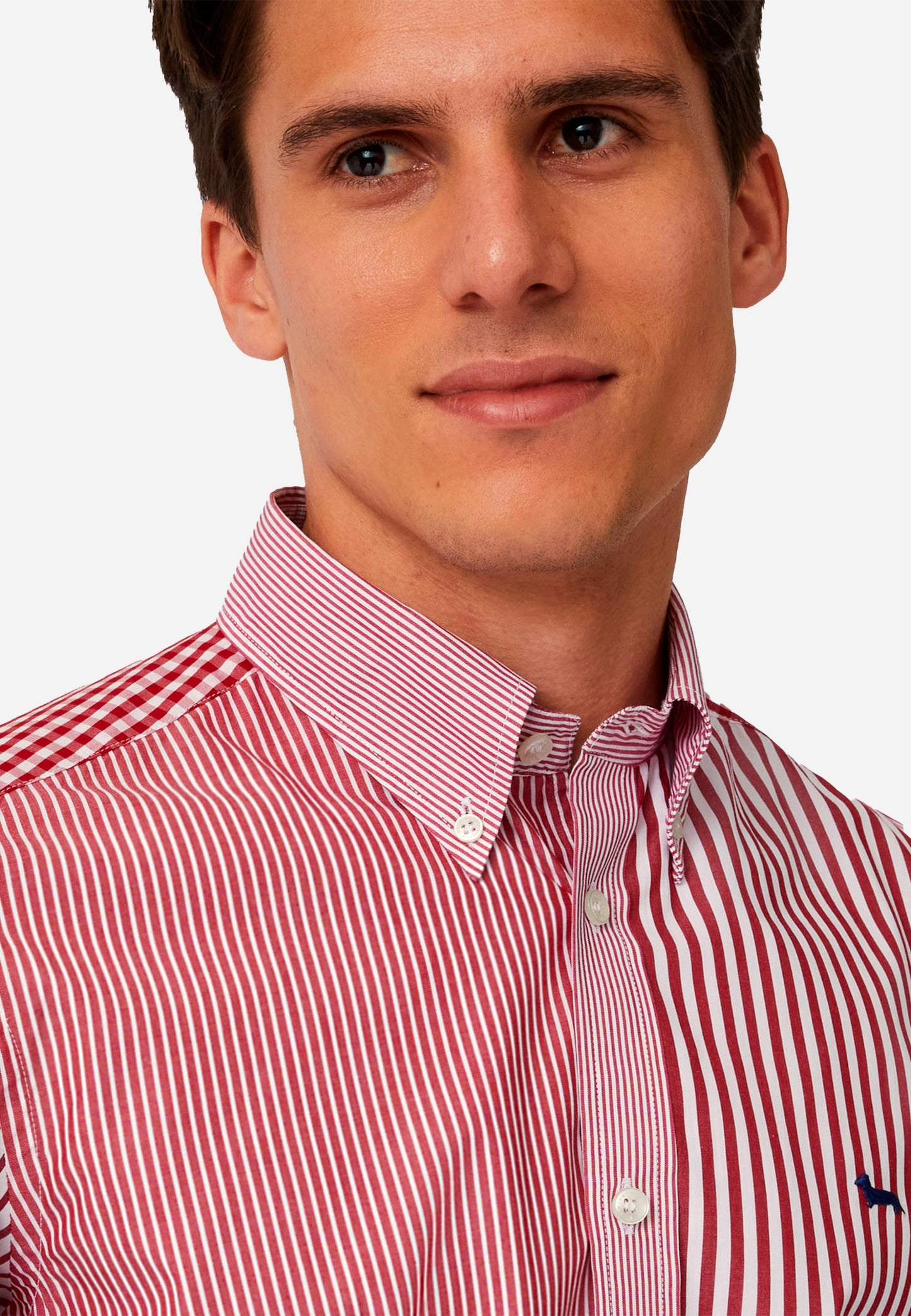 CAMISA SPORT HARMONT & BLAINE ROJO RYS ALGODON (CRM008002356B-502)