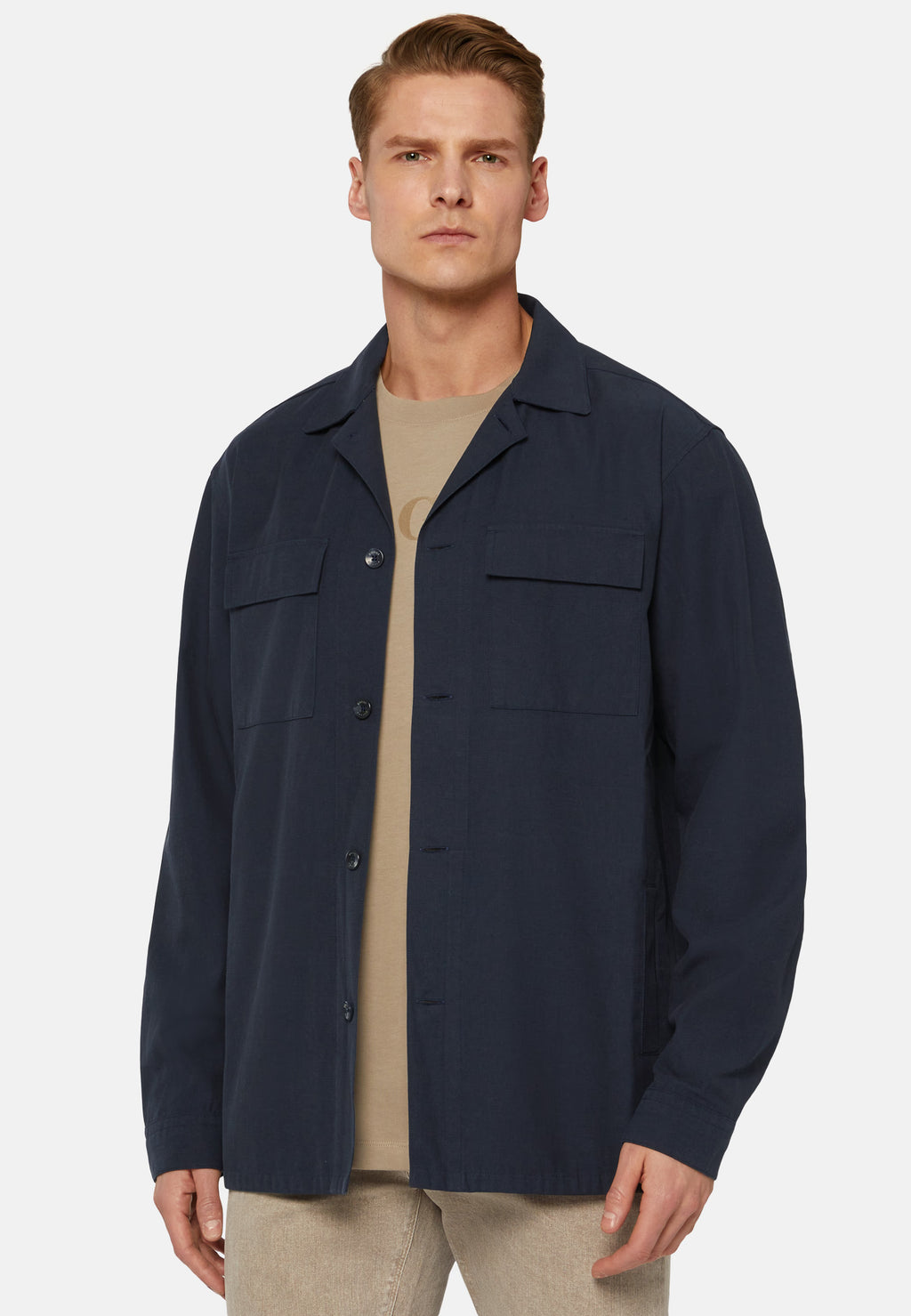 Chaqueta  Navy Bolsillos Parche B.