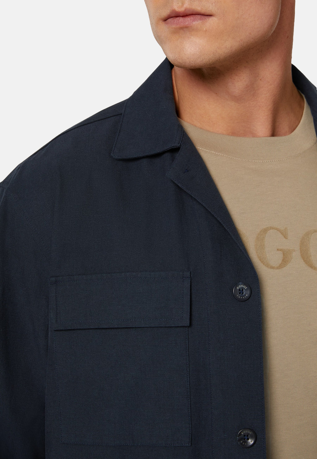 Chaqueta  Navy Bolsillos Parche B.