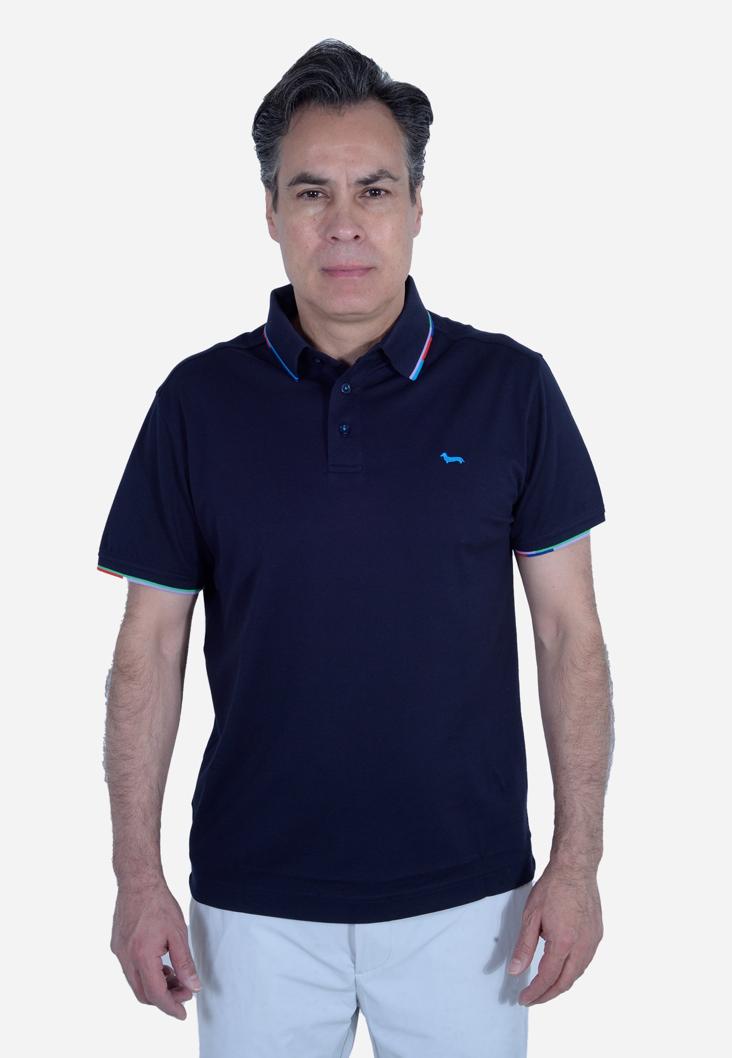 CAMISETA POLO HARMONT & BLAINE AZUL ALGODÓN (LRL381021148-801)