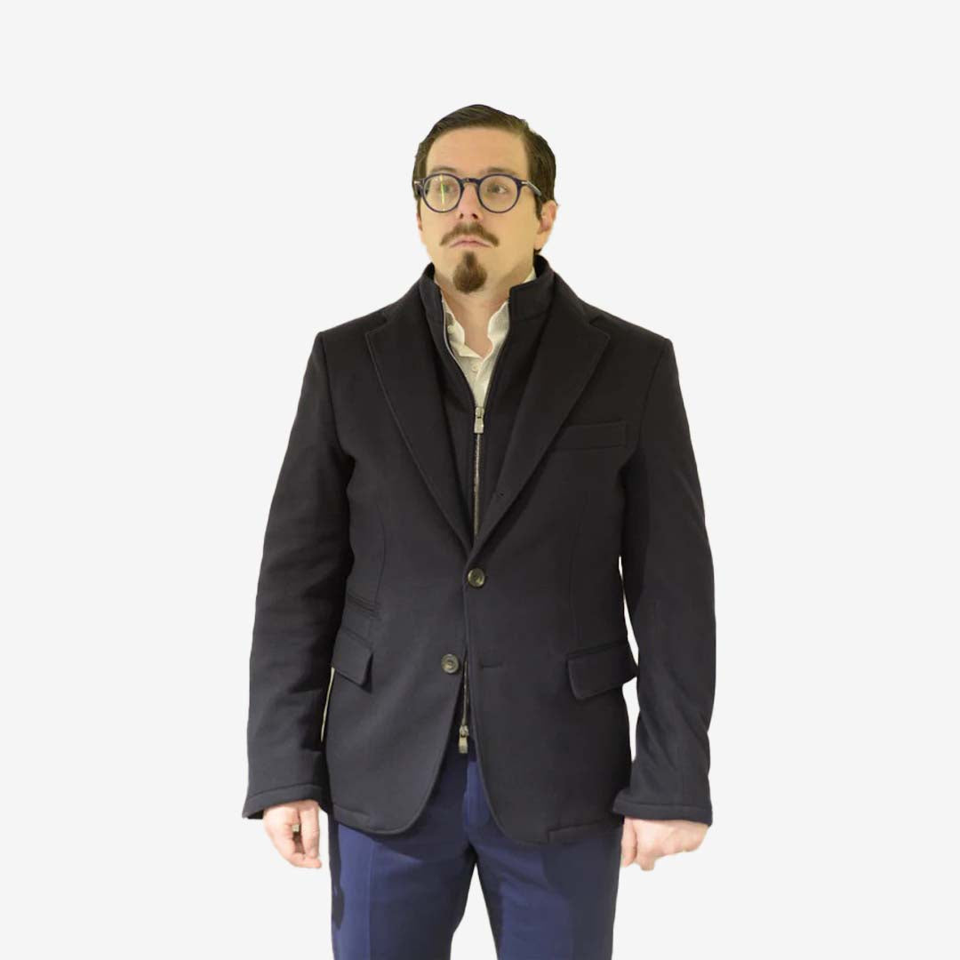SACO CORNELIANI AZUL ALG + POLIAMI (926S47-3818510-001)