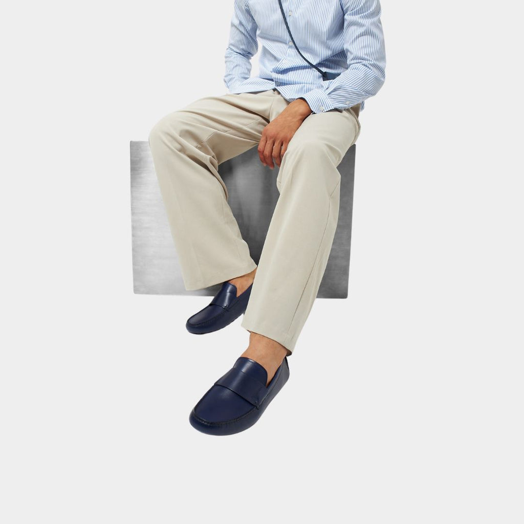 ZAPATO FERRAGAMO AZUL CUERO (761395-GIULITO)