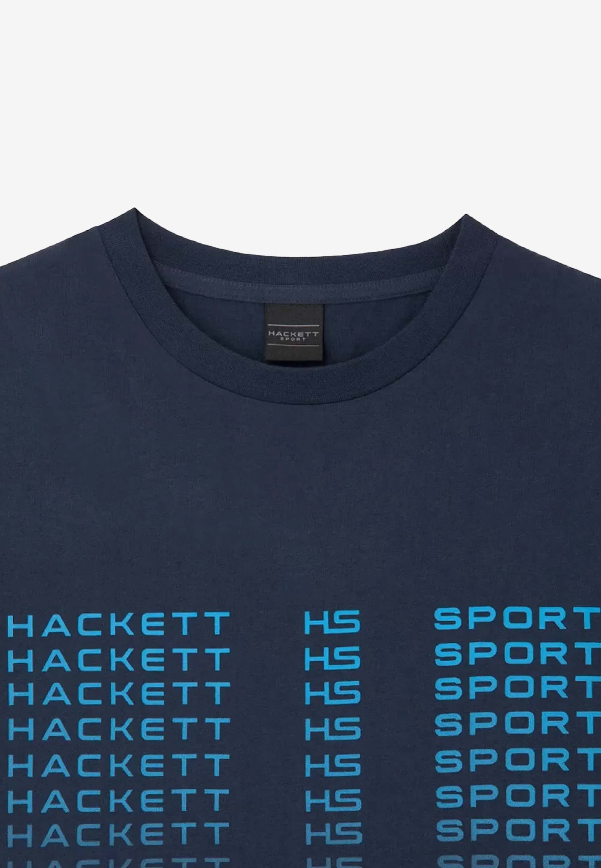 CAMISETA-TSHIRT HACKETT LONDON AZUL ALGODON (HM500803-595)