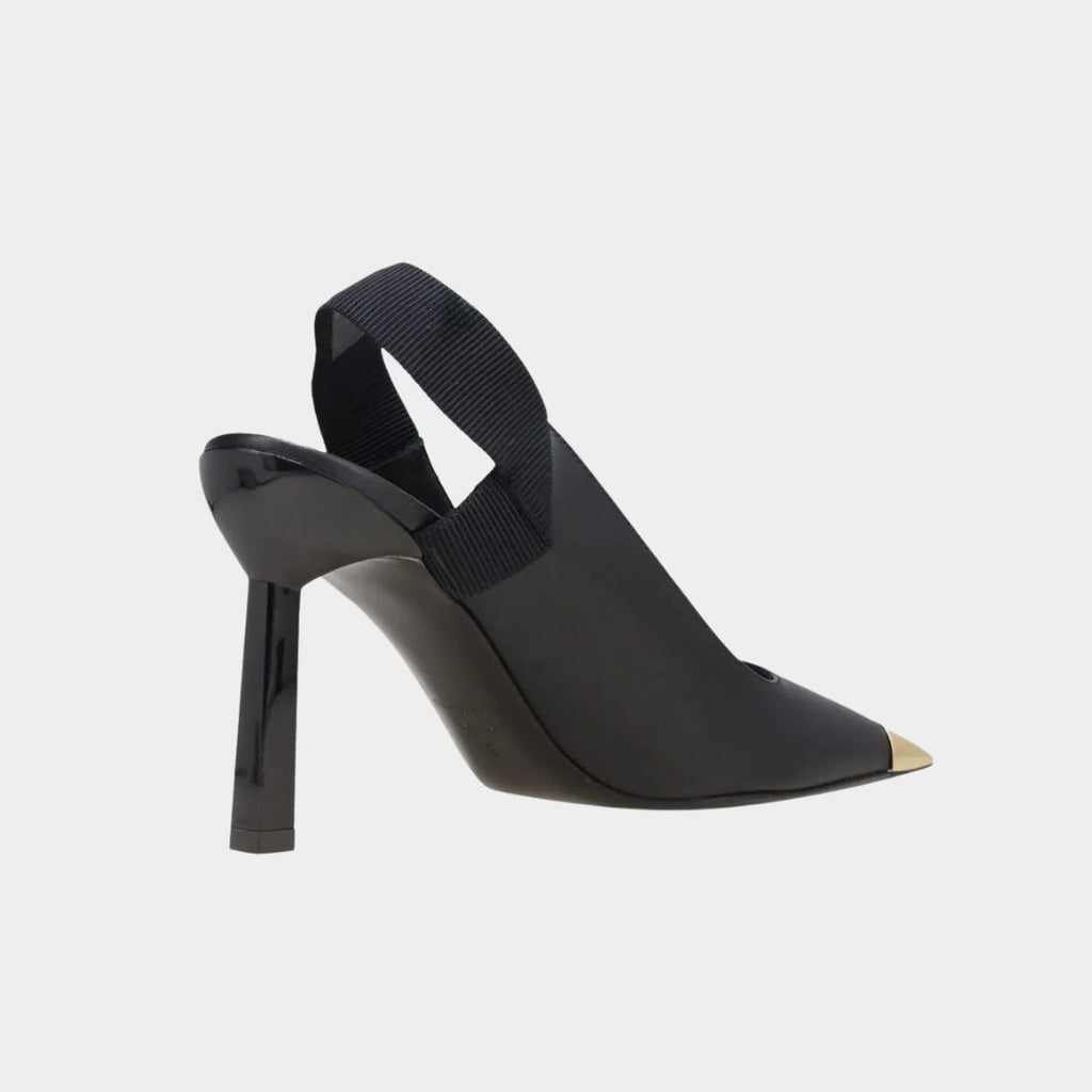 Zapato Dama Alto en Cuero Negro S.F.