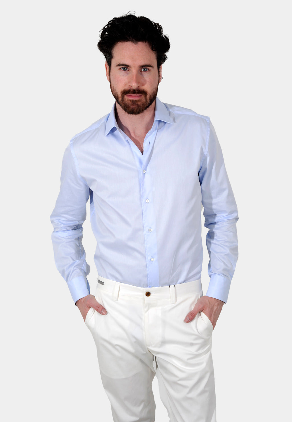 CAMISA CORNELIANI AZUL ALGODON (92P600-3811700-009)