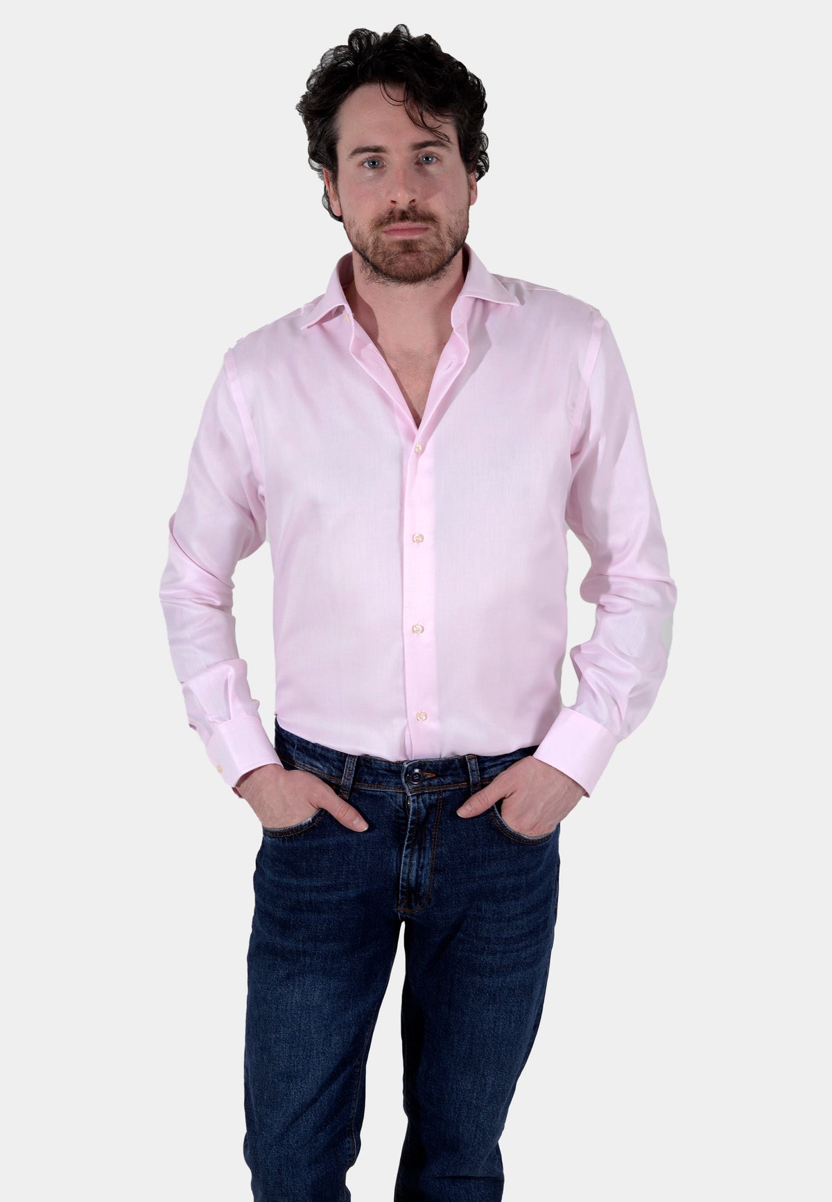 CAMISA BOGGI ROSADO ALGODON (23A042202)