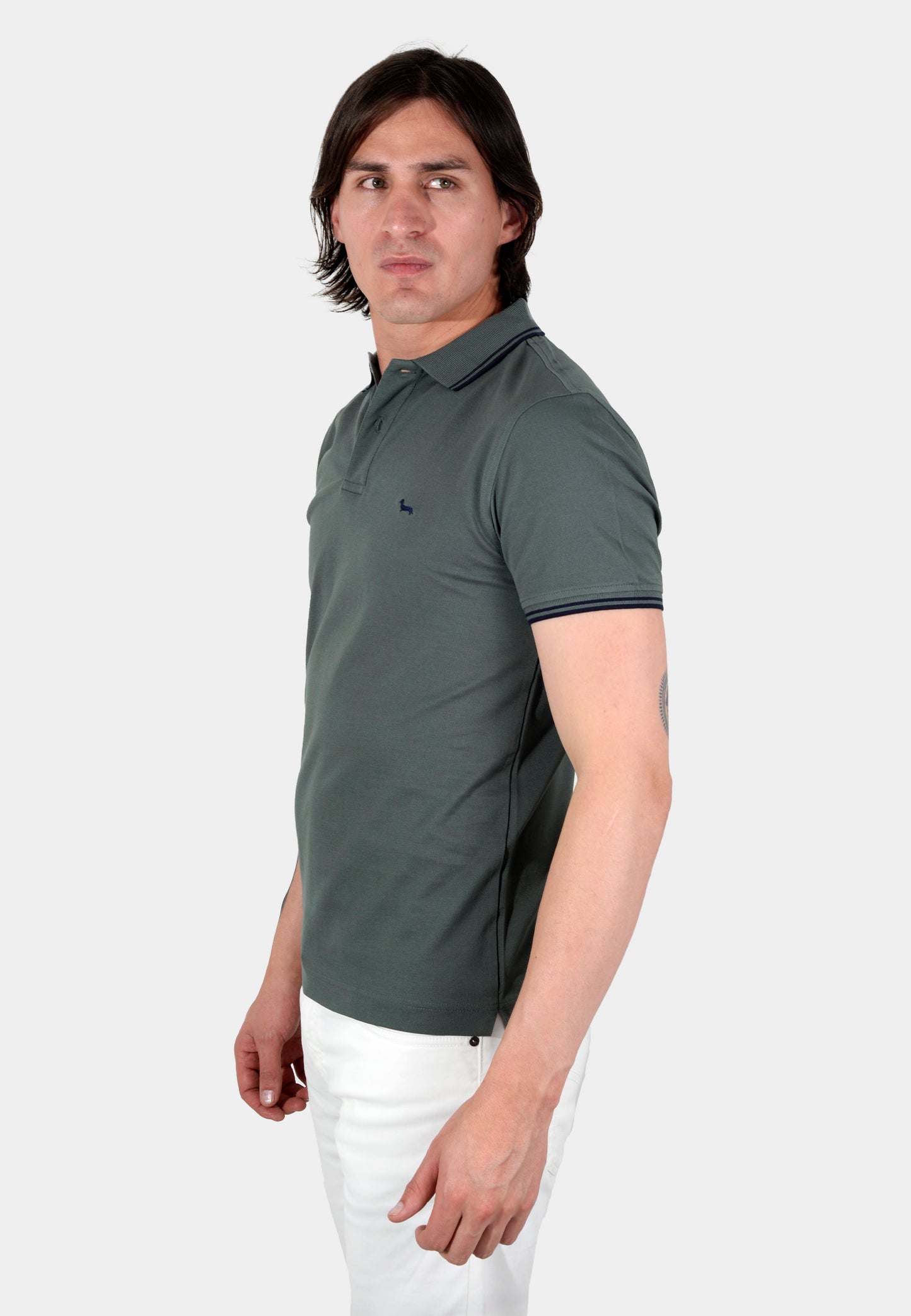 CAMISETA POLO HARMONT VERDE ALGOD (LNK010021148-642)